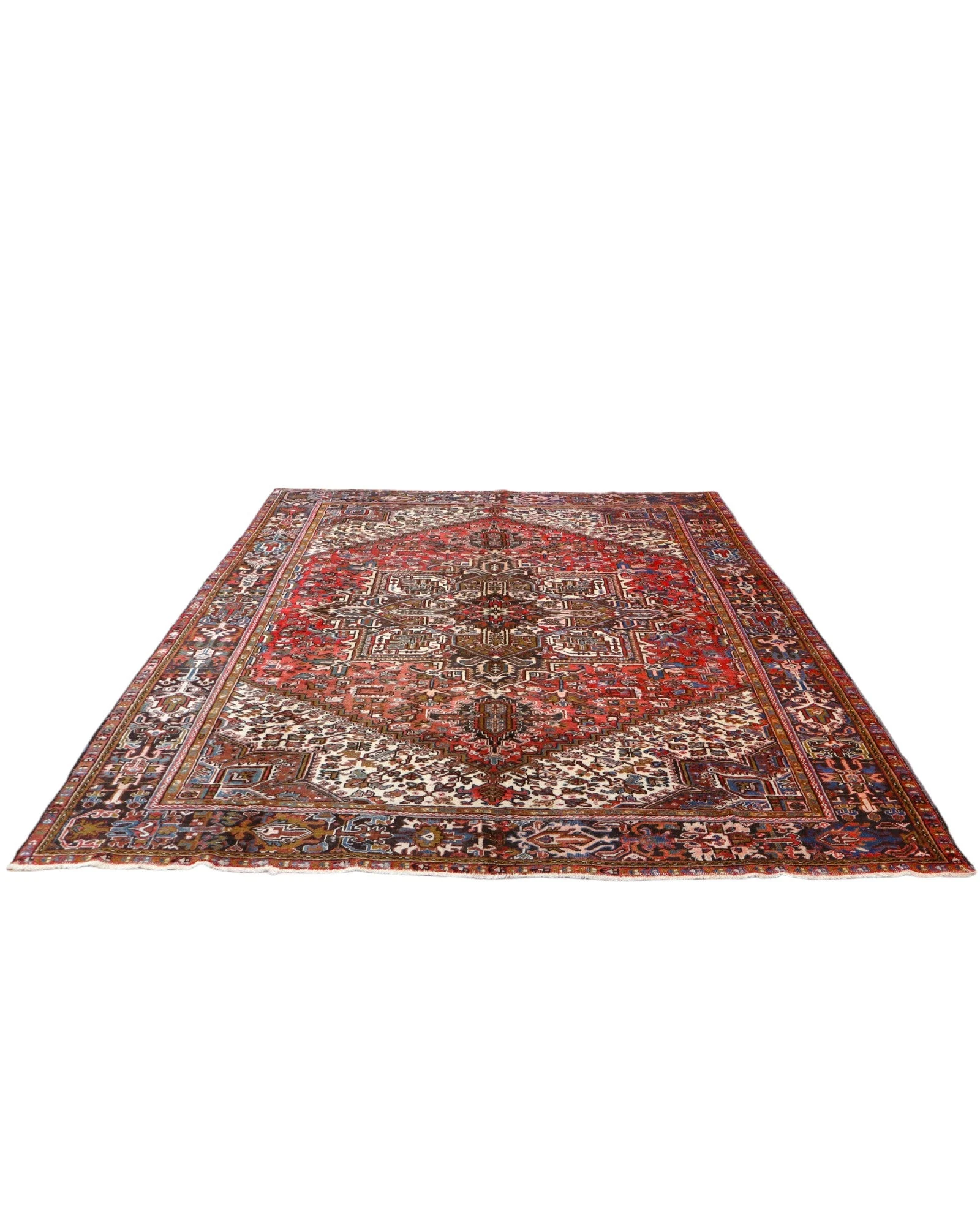 Heriz Persian Rug 347 × 255 cm, Wool, hand-knotted