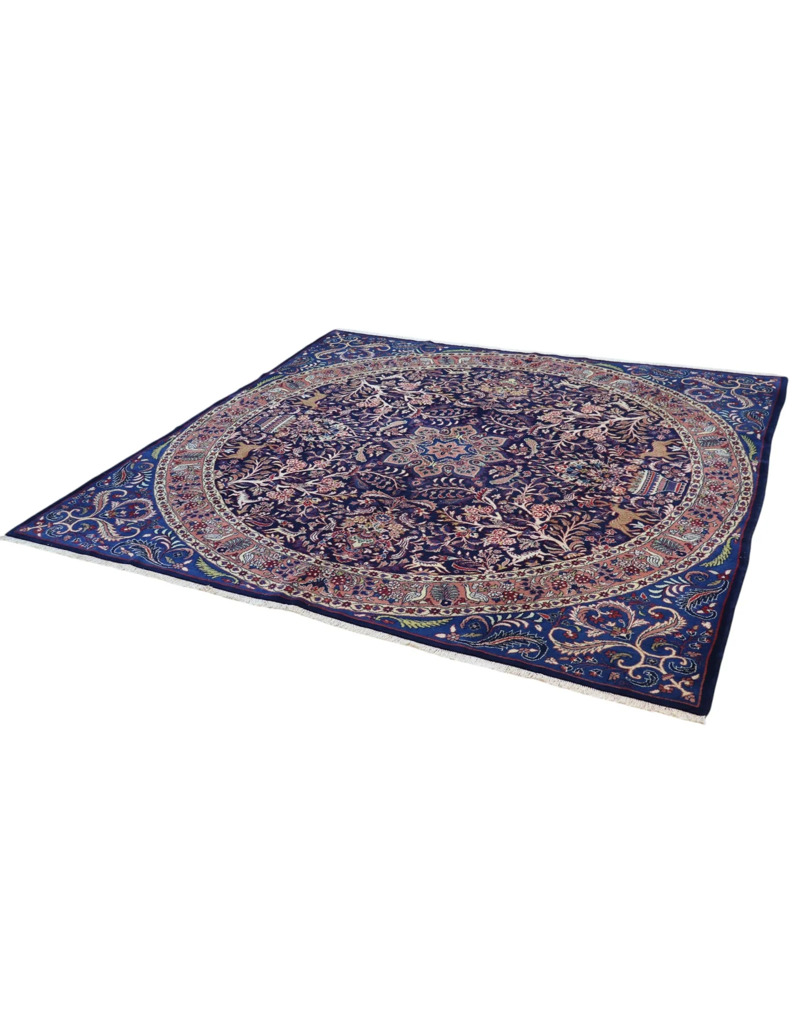 Kerman Persian Rug — hand-knotted, 261 × 264 cm, Wool