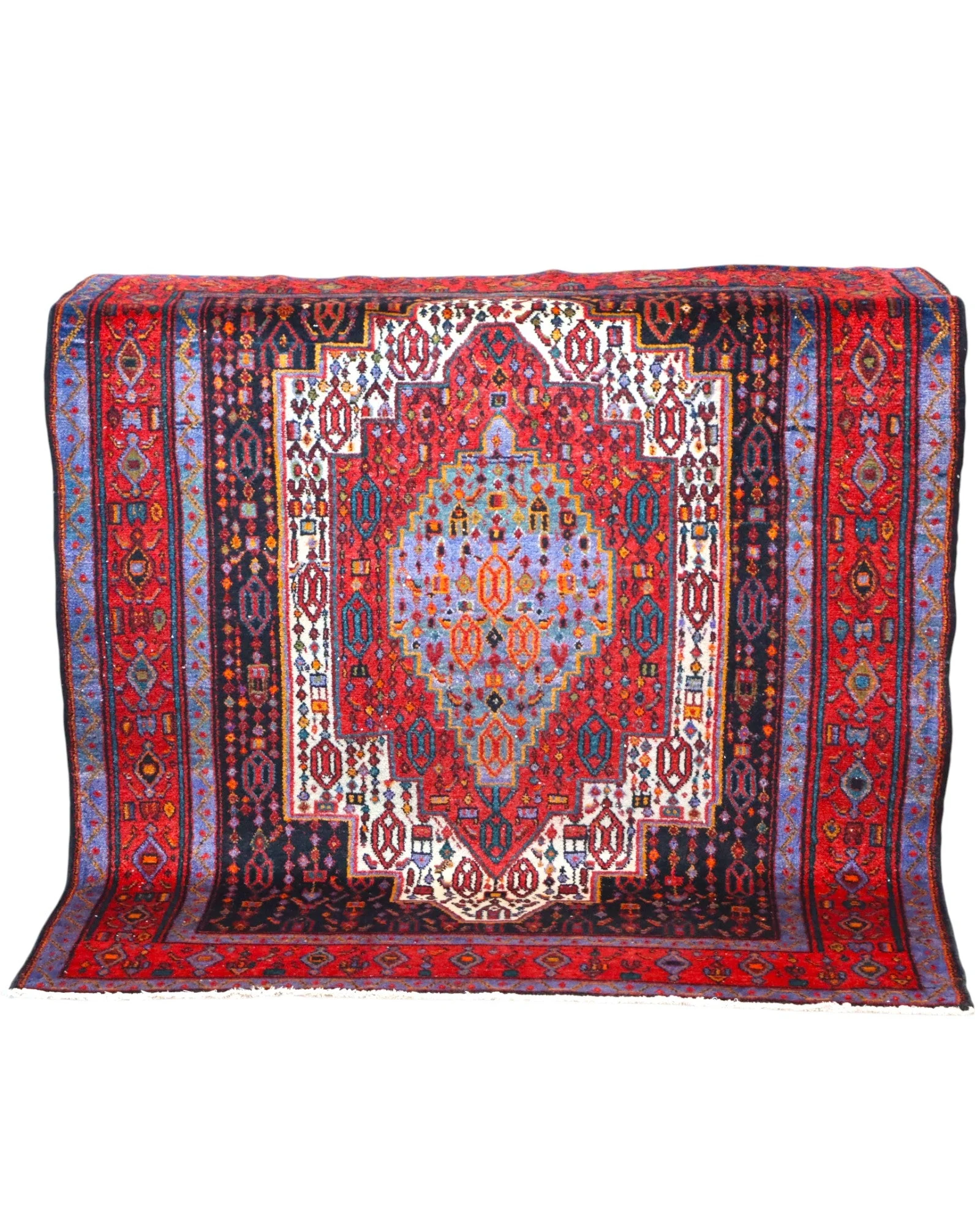 Senneh Persian Rug — hand-knotted, 168 × 143 cm, Wool