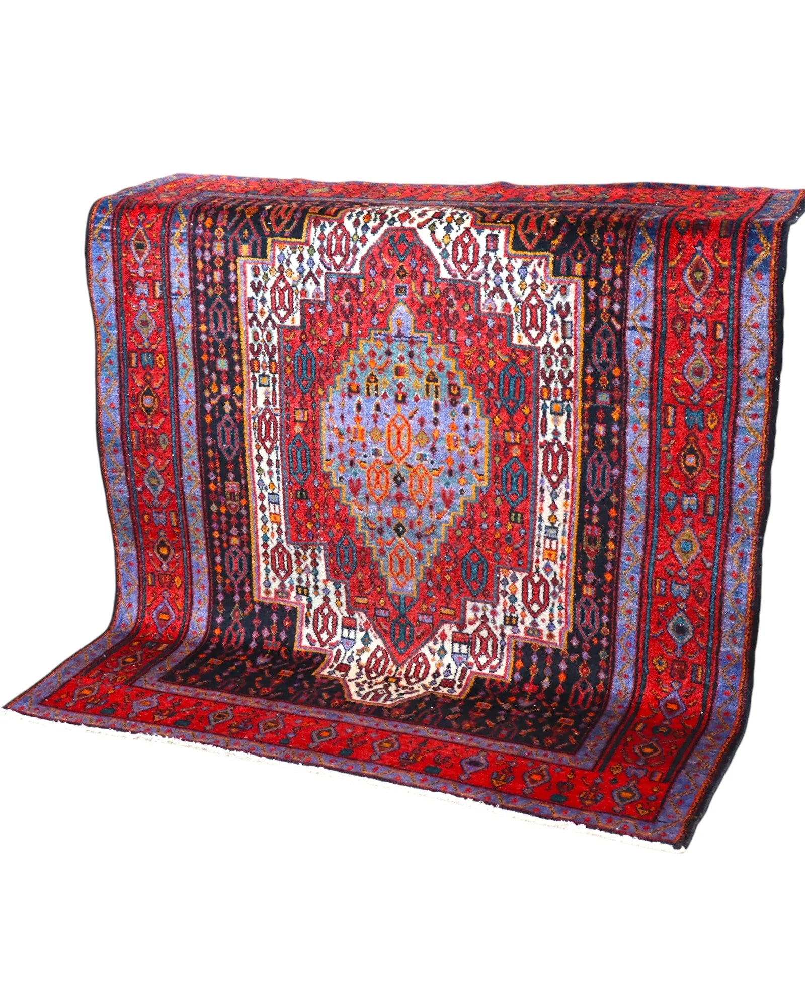 Senneh Persian Rug — hand-knotted, 168 × 143 cm, Wool
