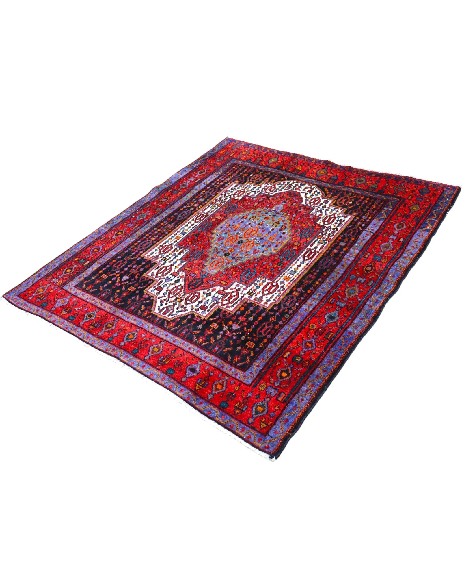 Senneh Persian Rug — hand-knotted, 168 × 143 cm, Wool