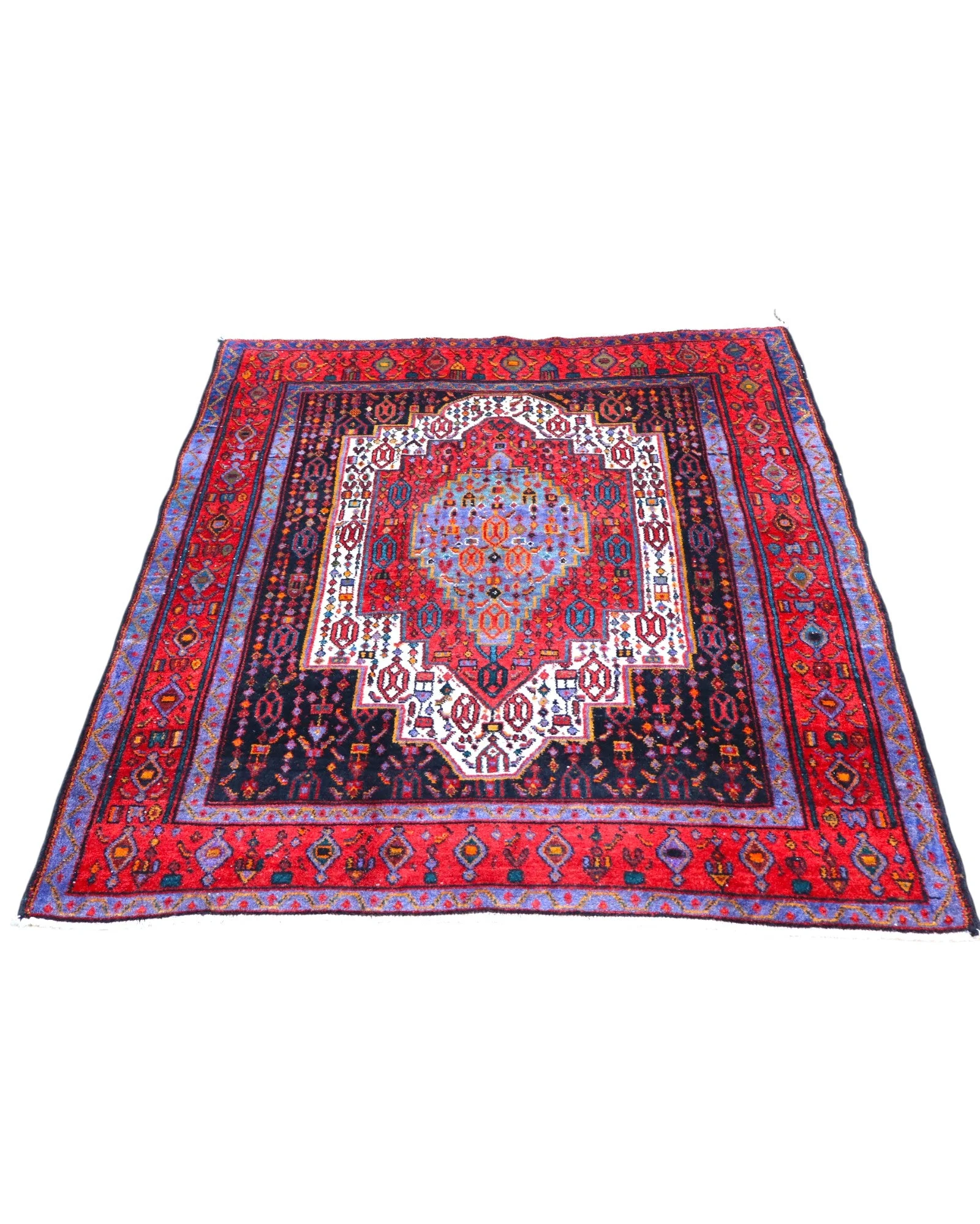Senneh Persian Rug — hand-knotted, 168 × 143 cm, Wool