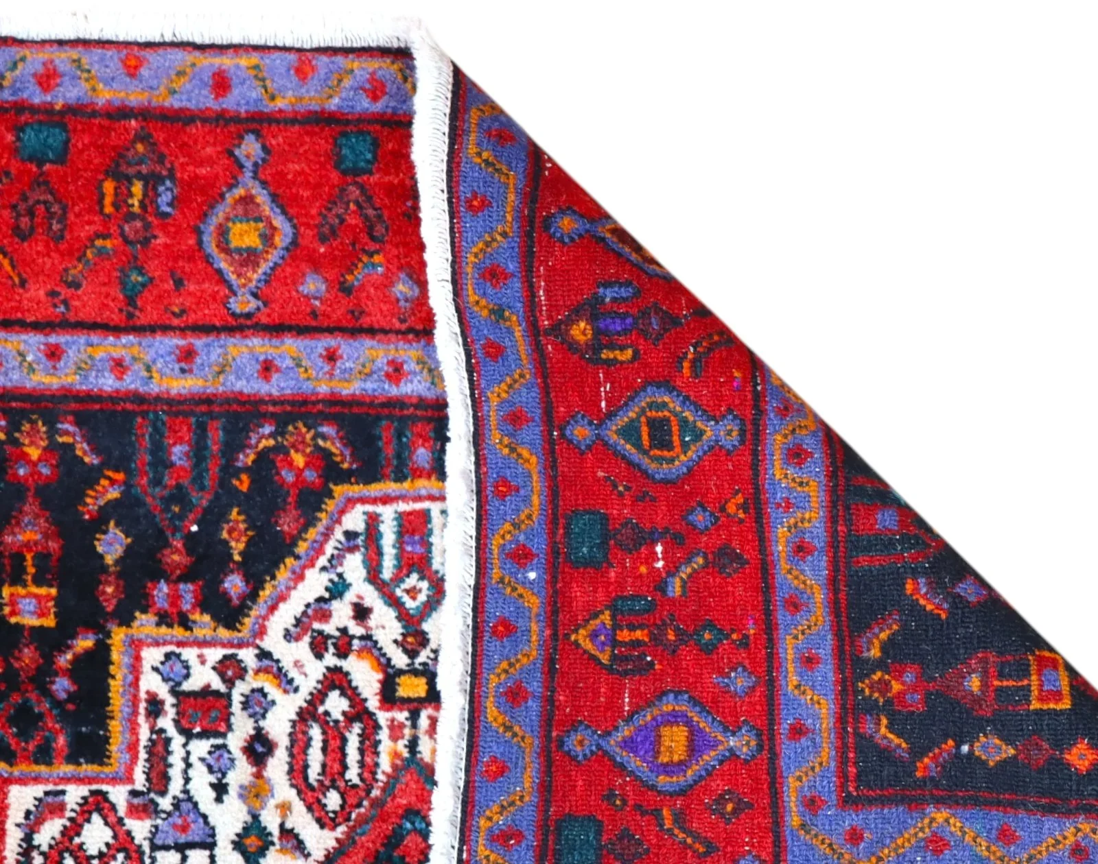 Senneh Persian Rug — hand-knotted, 168 × 143 cm, Wool
