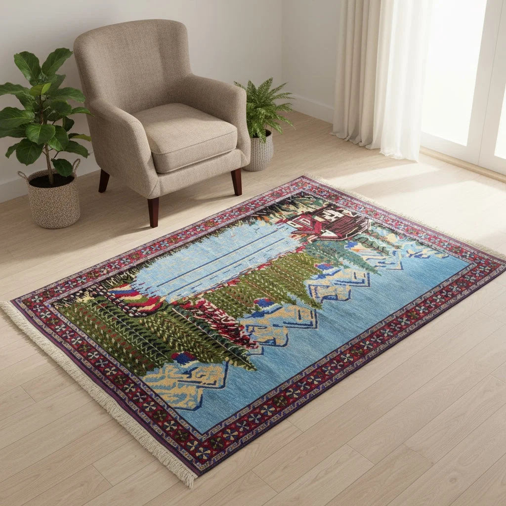 Senneh Persian Rug — hand-knotted, 167 × 134 cm, Wool