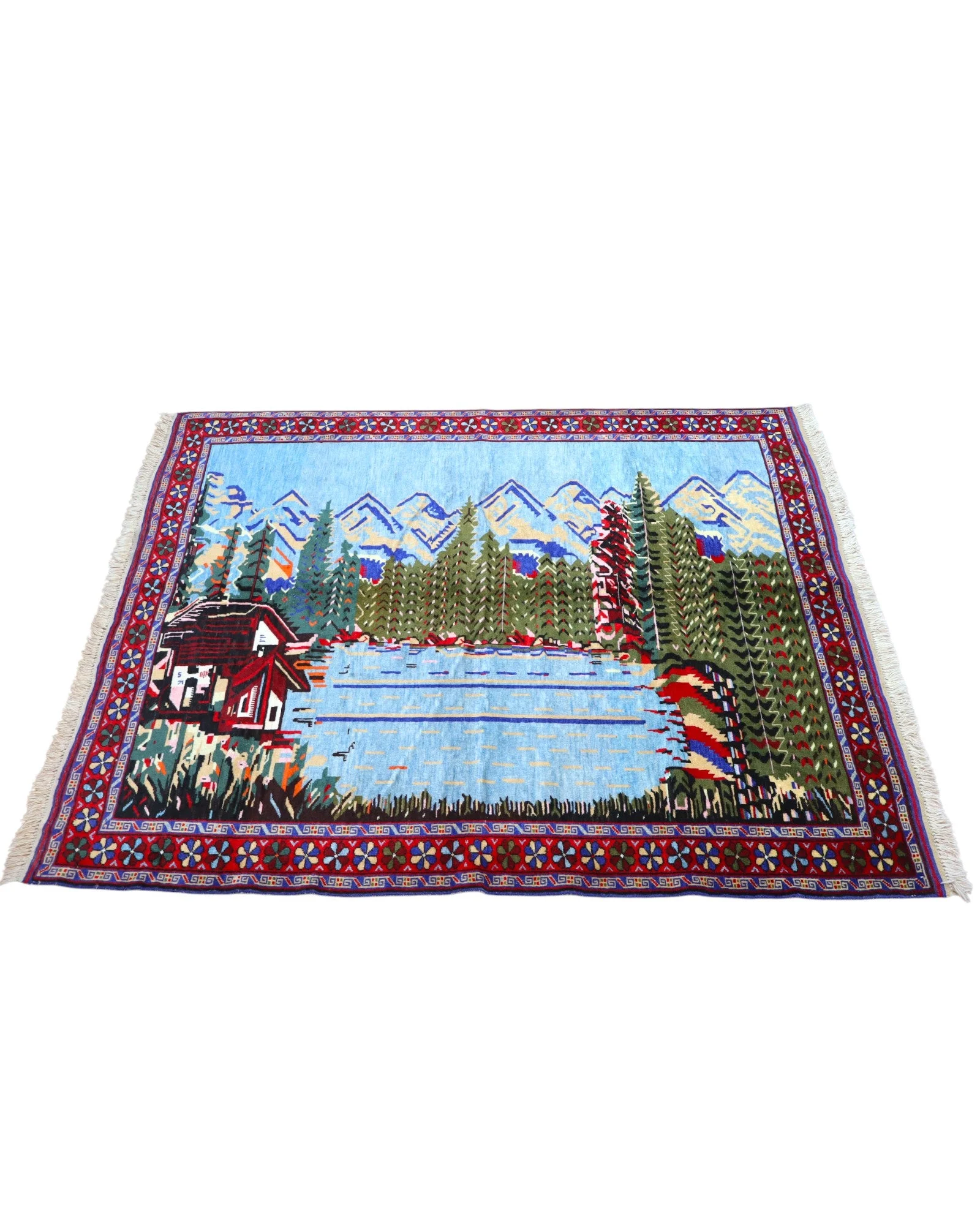 Senneh Persian Rug — hand-knotted, 167 × 134 cm, Wool