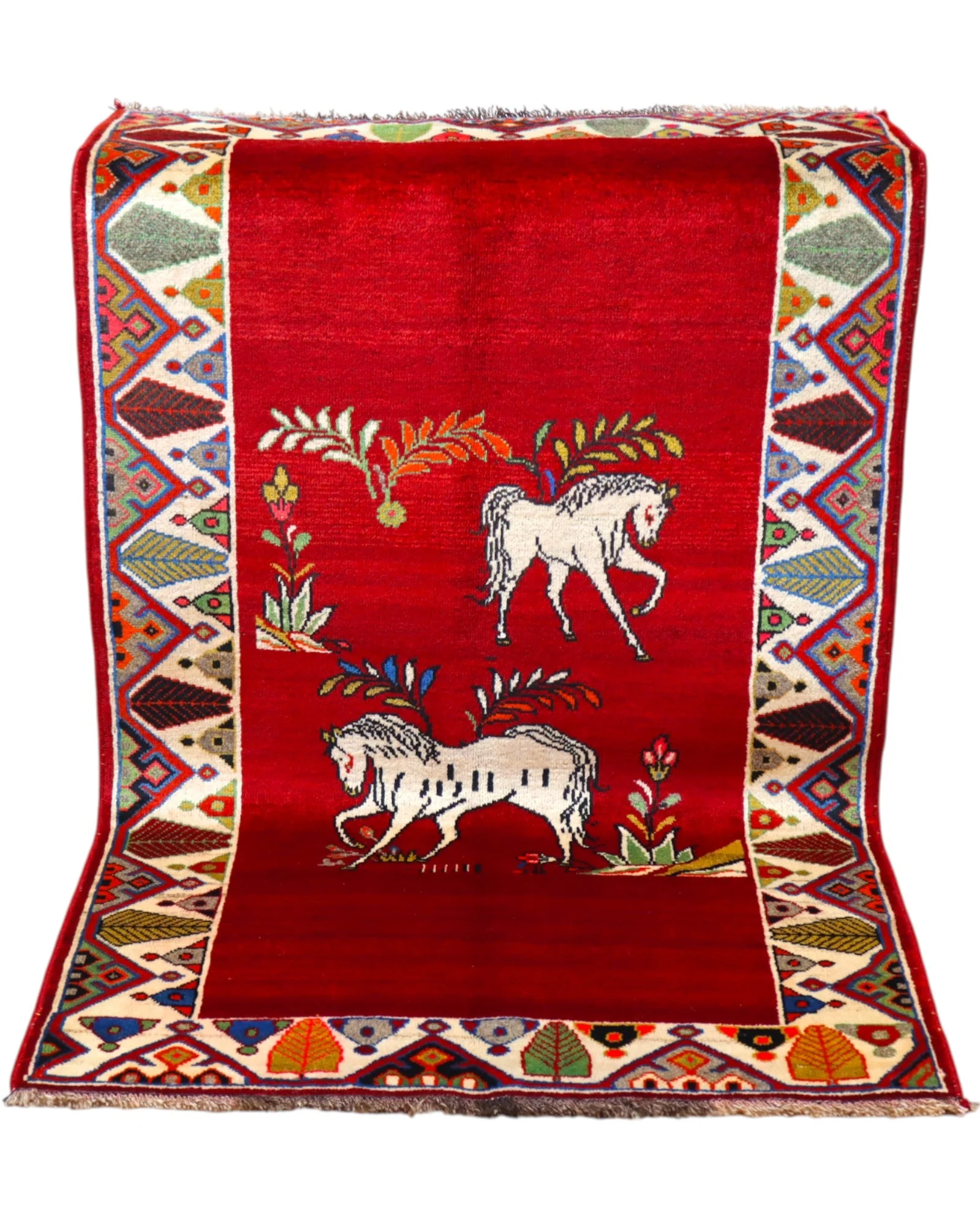 Persian Rug — hand-knotted, 185 × 111 cm, Wool
