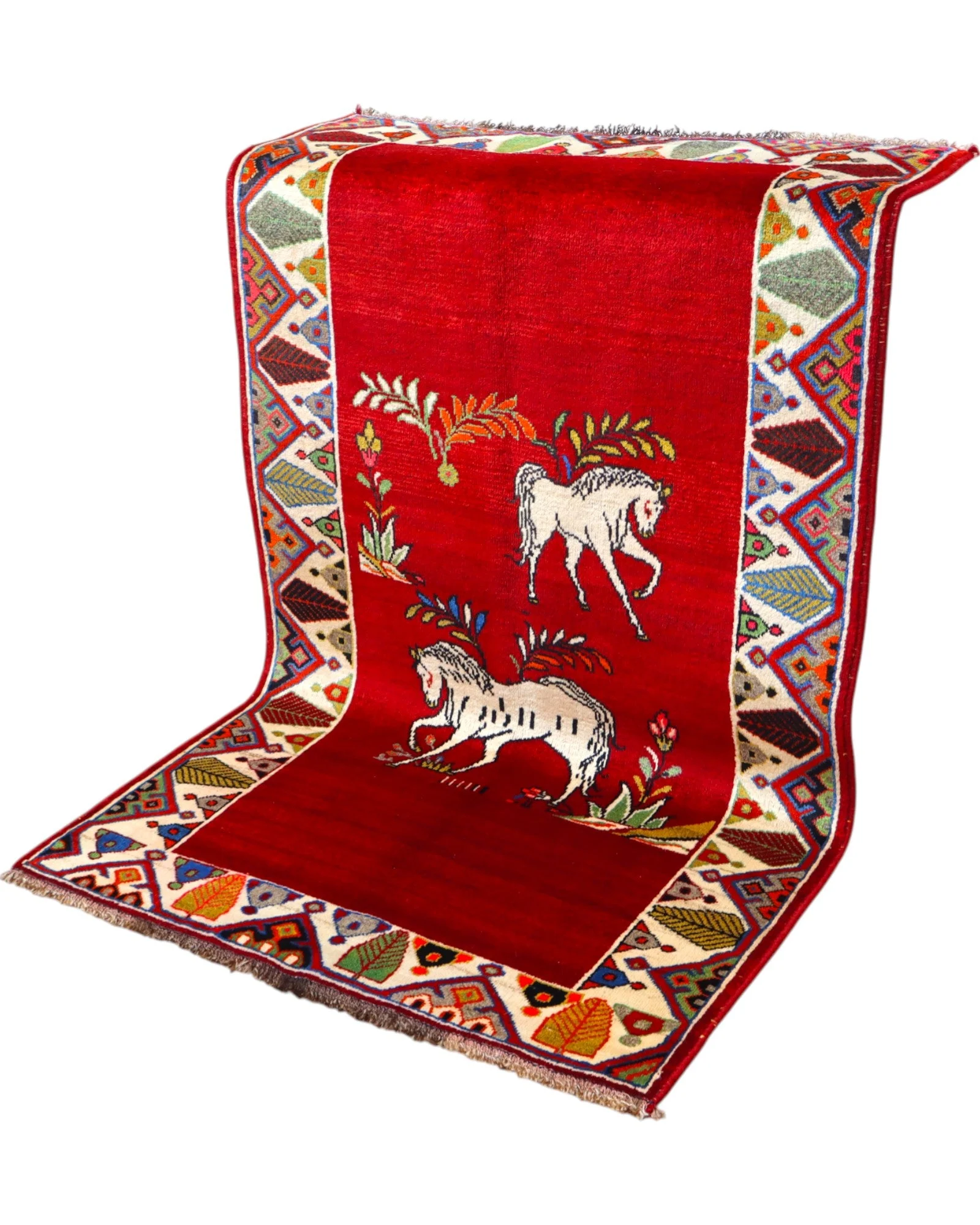Persian Rug — hand-knotted, 185 × 111 cm, Wool