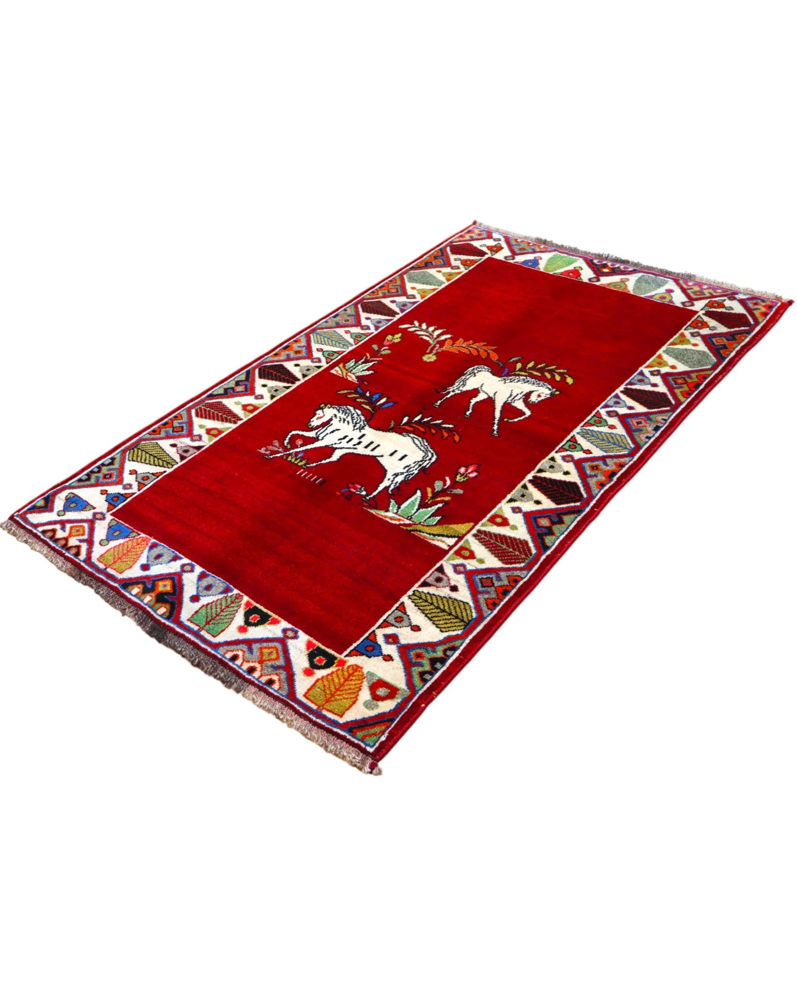 Persian Rug — hand-knotted, 185 × 111 cm, Wool