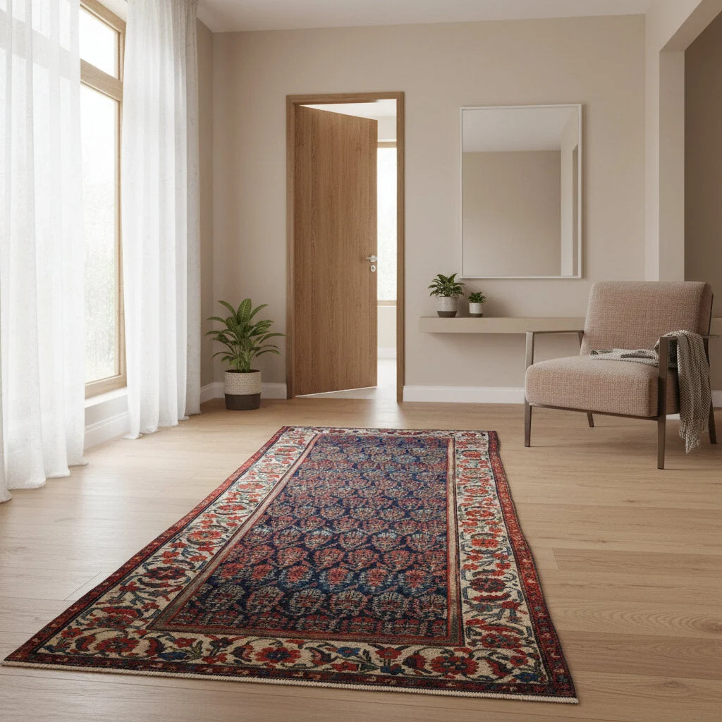 Malayer Persian Rug 350 × 176 cm, Wool, hand-knotted