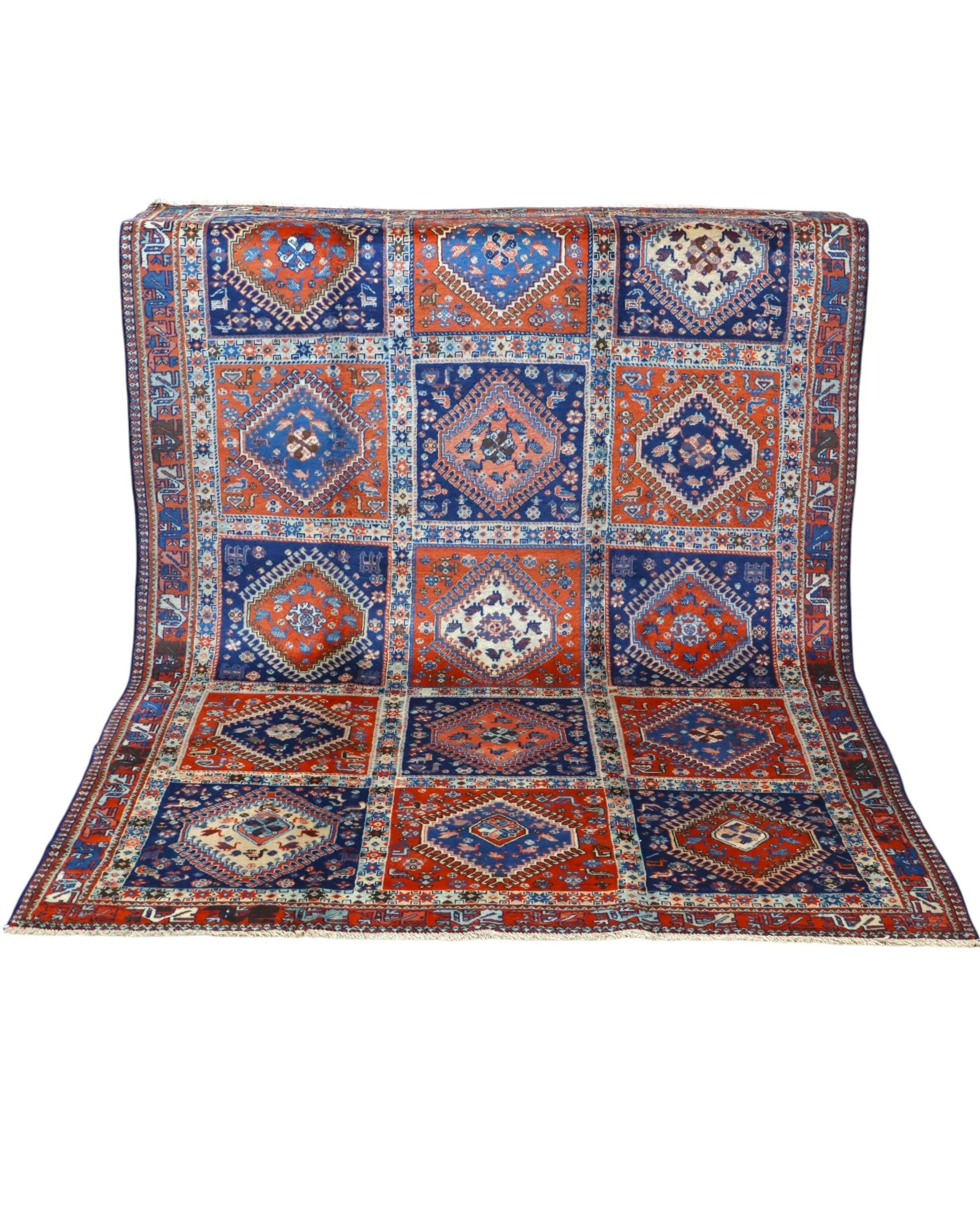 Hand-Knotted Wool Persian Rug, 232 × 157 cm