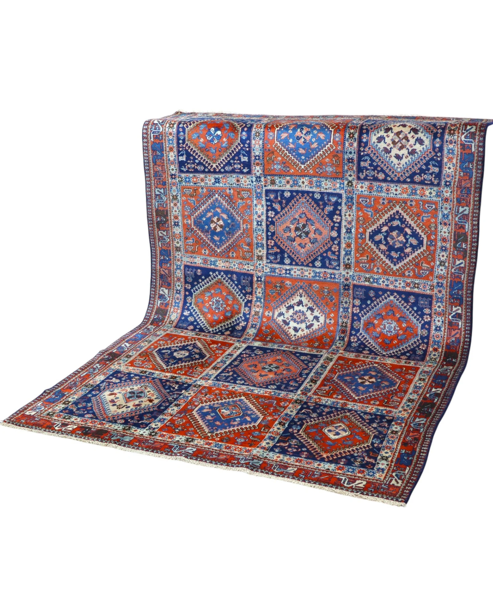 Hand-Knotted Wool Persian Rug, 232 × 157 cm