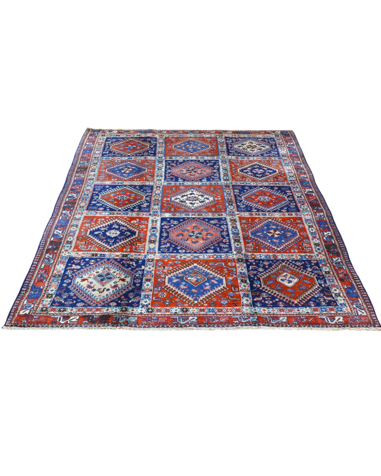 Hand-Knotted Wool Persian Rug, 232 × 157 cm