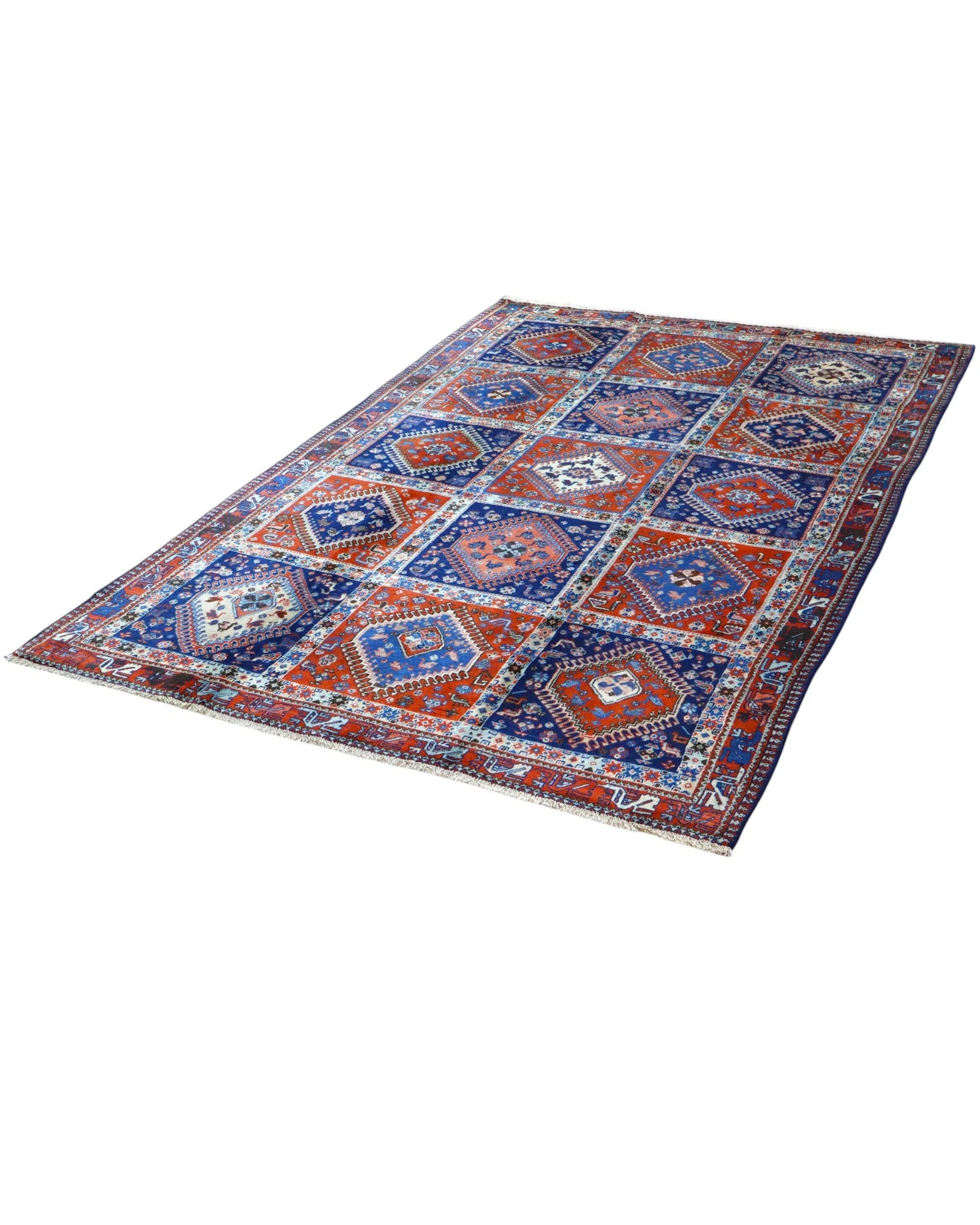 Hand-Knotted Wool Persian Rug, 232 × 157 cm