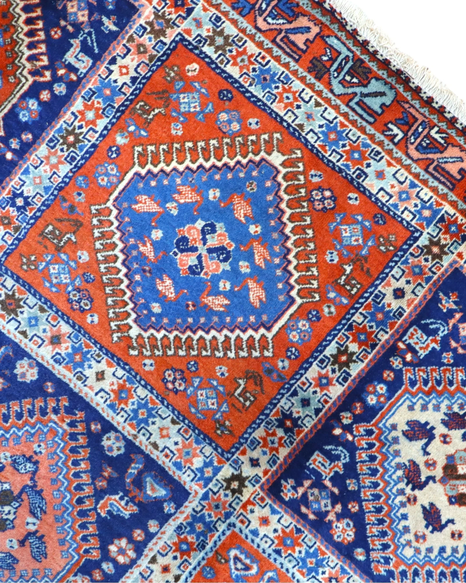 Hand-Knotted Wool Persian Rug, 232 × 157 cm
