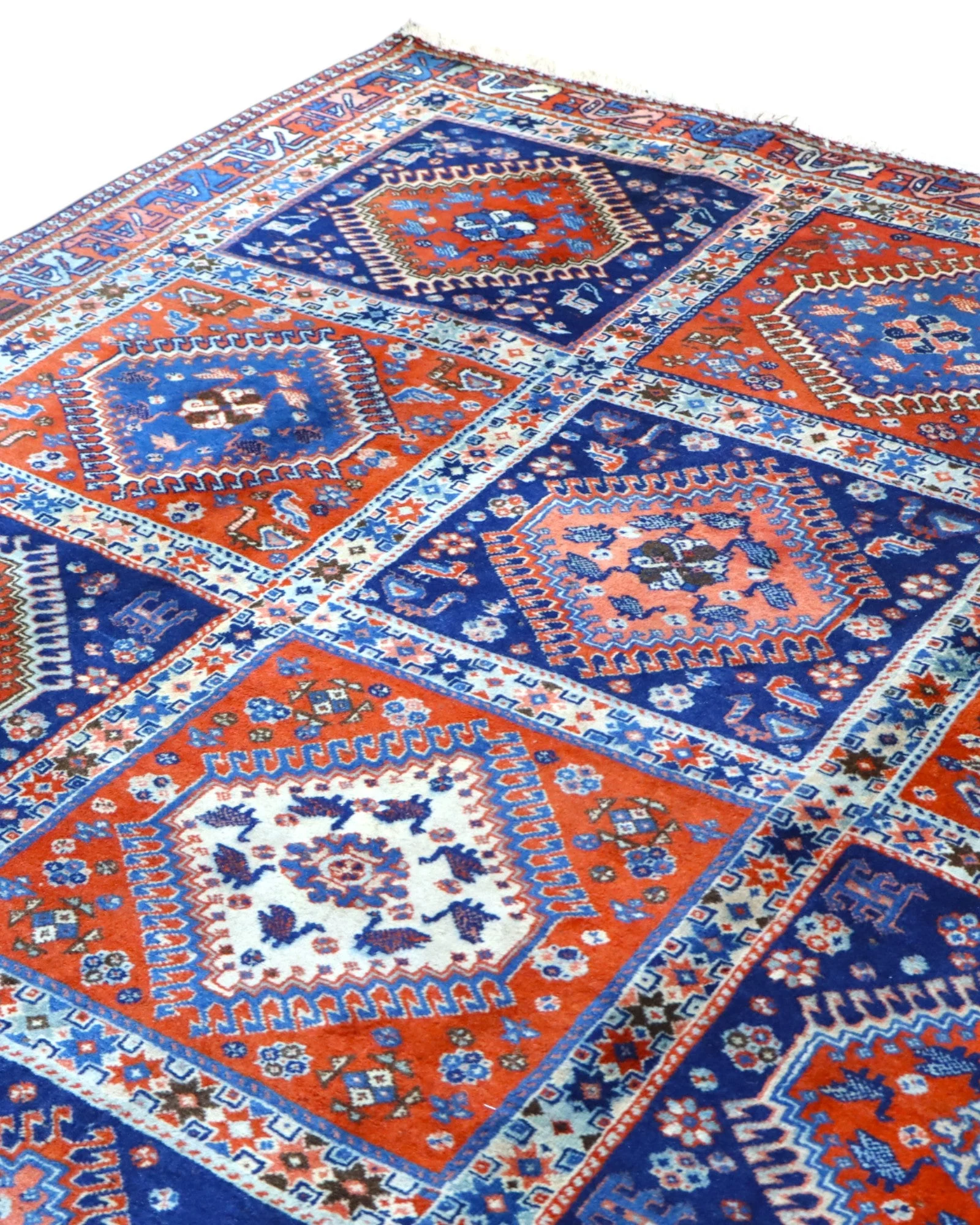 Hand-Knotted Wool Persian Rug, 232 × 157 cm