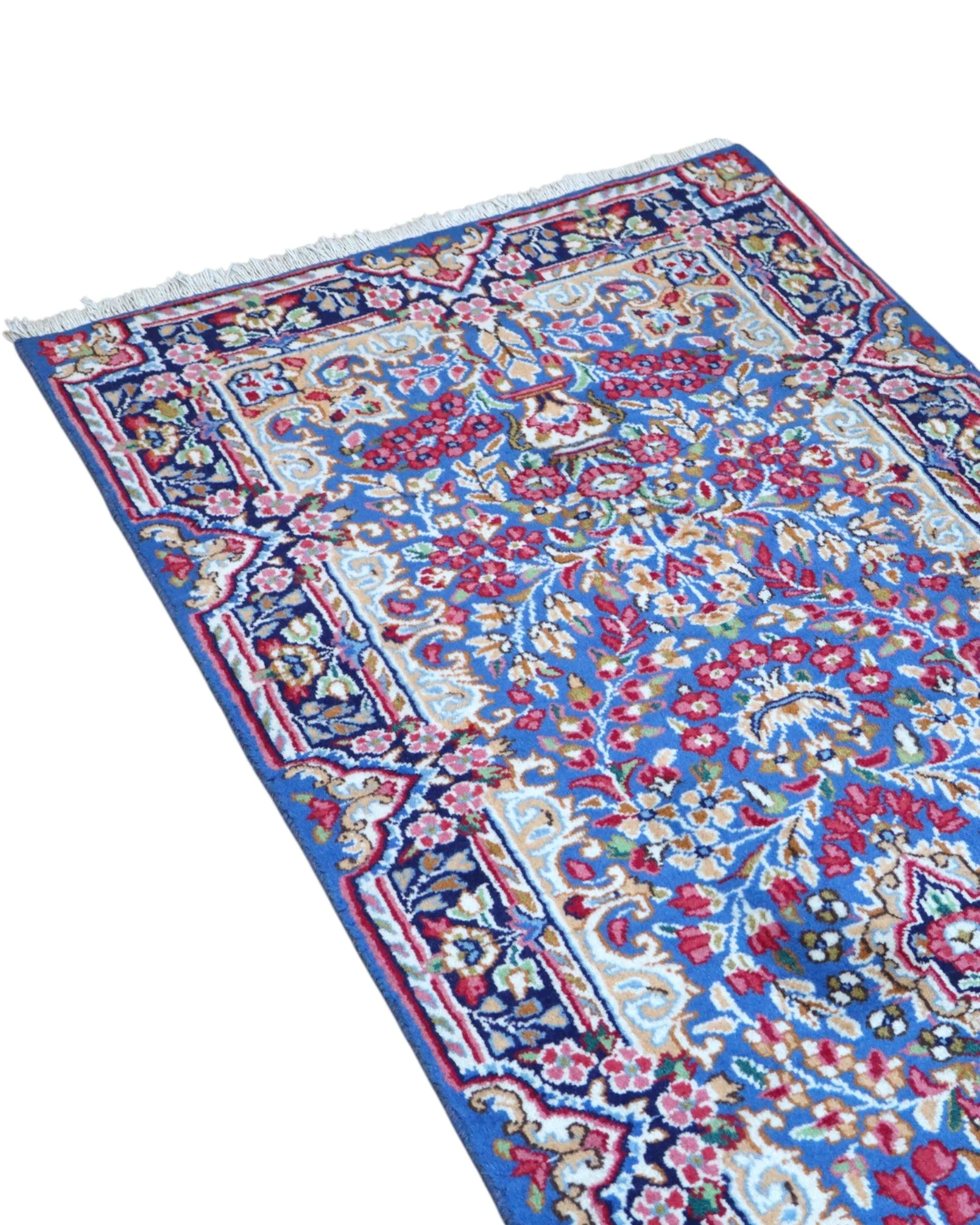 Kerman Persian Rug — hand-knotted, 301 × 84 cm, Wool