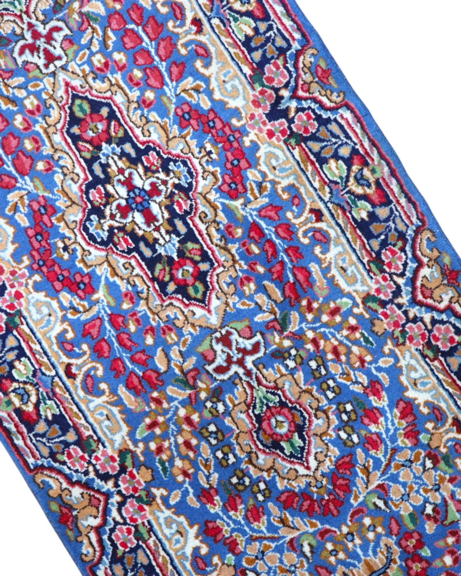 Kerman Persian Rug — hand-knotted, 301 × 84 cm, Wool