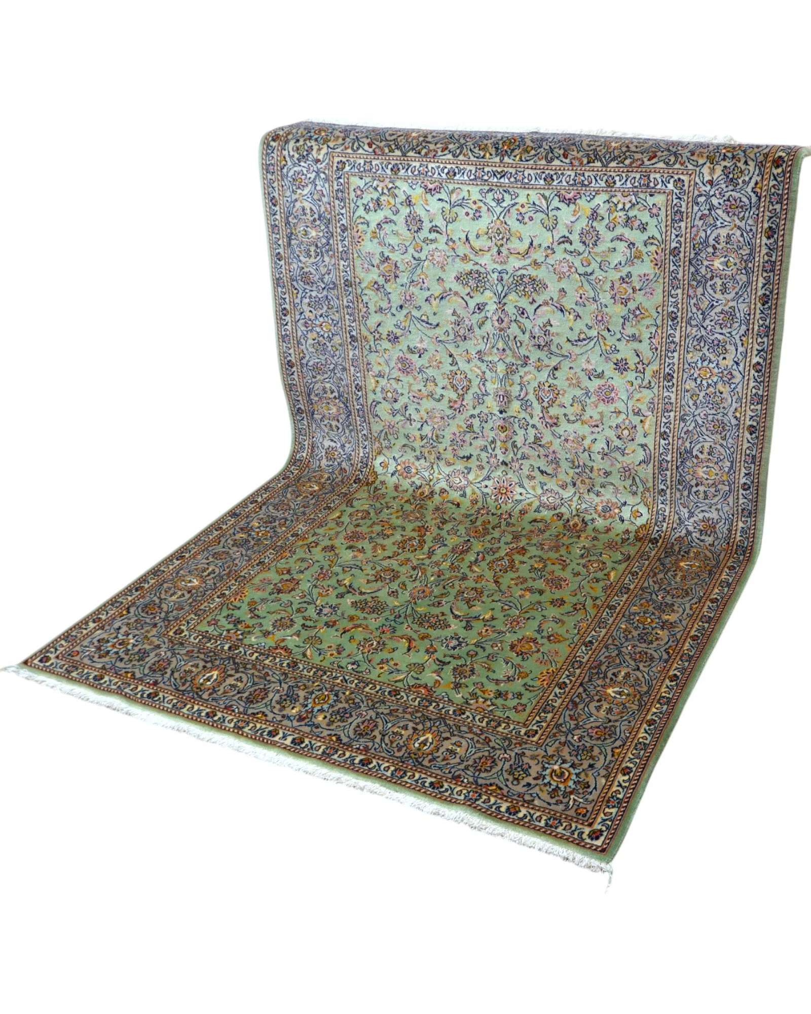 Kashan Persian Rug 216 × 150 cm, Wool, hand-knotted