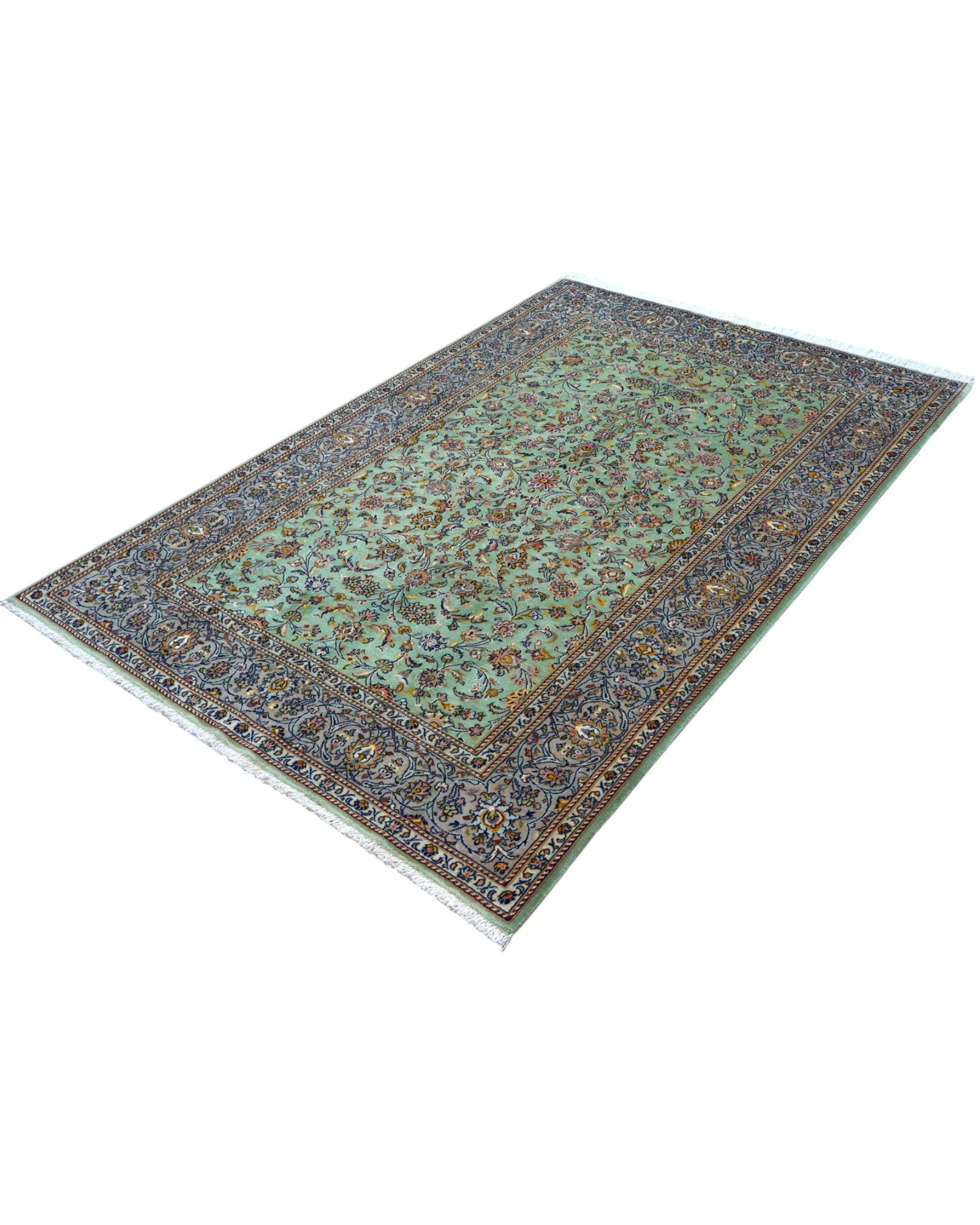 Kashan Persian Rug 216 × 150 cm, Wool, hand-knotted