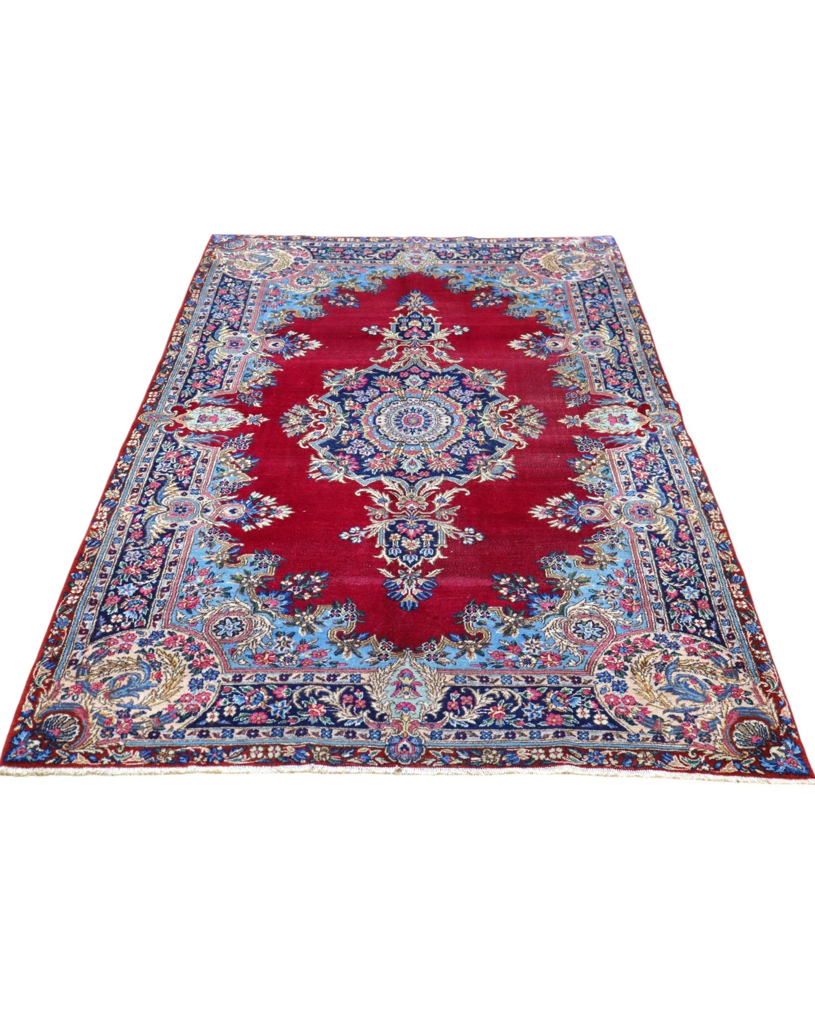 Kerman Persian Rug 227 × 140 cm, Wool, hand-knotted