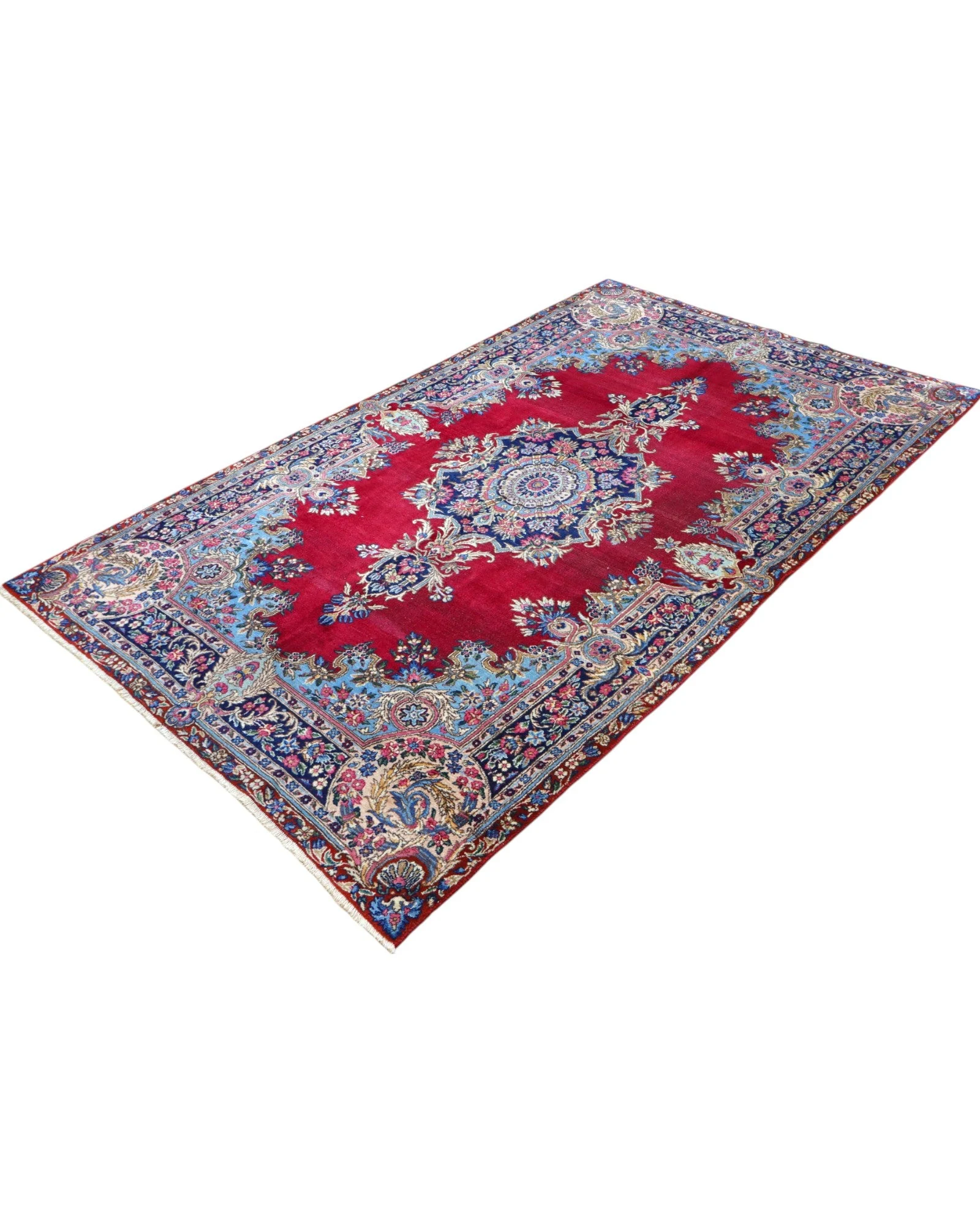 Kerman Persian Rug 227 × 140 cm, Wool, hand-knotted