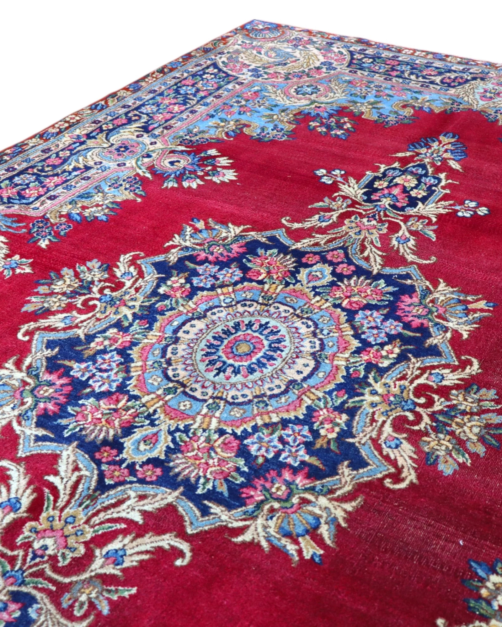 Kerman Persian Rug 227 × 140 cm, Wool, hand-knotted