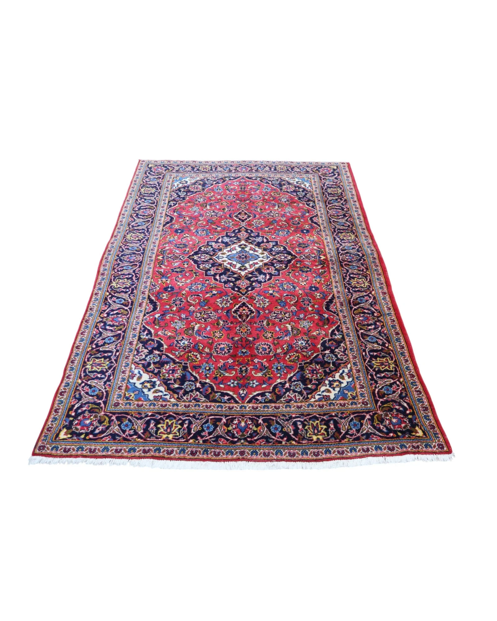 perserteppich-kashan-230-x-143-cm-schurwolle-handgeknupft-floral-15 Hand-Knotted Wool Kashan Persian Rug, 230 × 143 cm