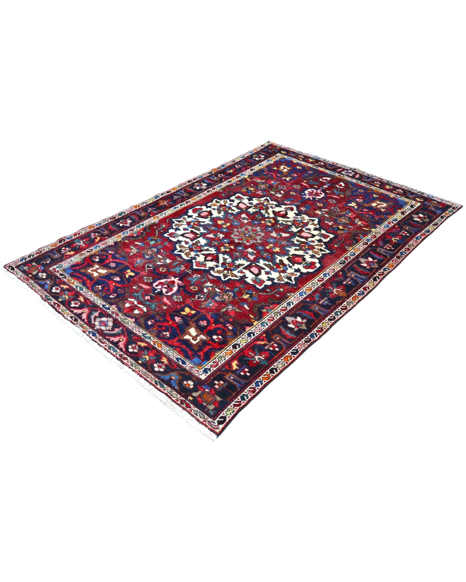 perserteppich-bakhtiari-214-x-149-cm-schurwolle-handgeknupft-23 Hand-Knotted Wool Bakhtiari Persian Rug, 214 × 149 cm