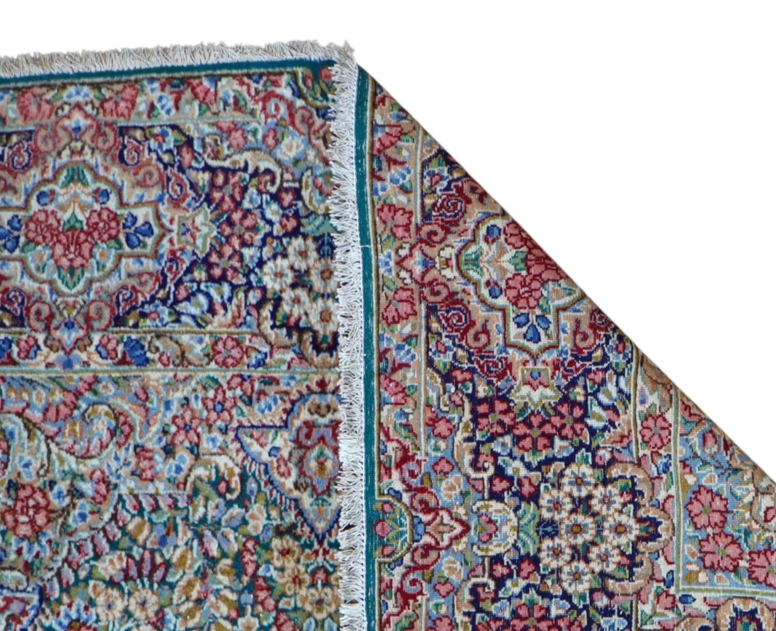 Kerman Persian Rug — hand-knotted, 243 × 151 cm, Wool