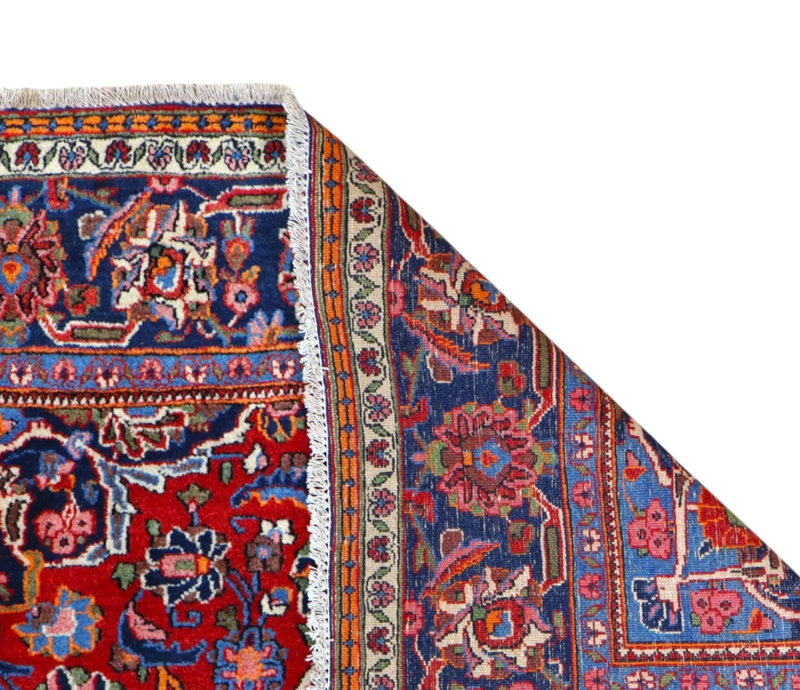 Kashan Persian Rug — hand-knotted, 198 × 134 cm, Wool