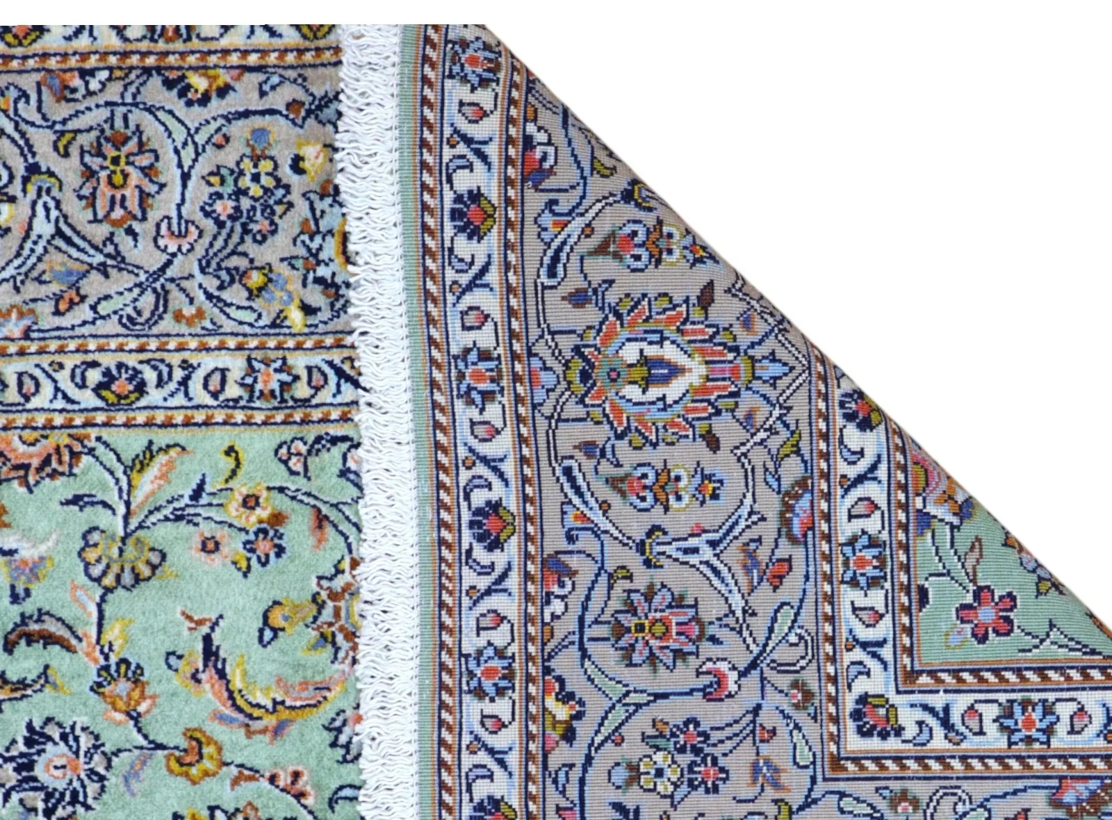 Kashan Persian Rug 216 × 150 cm, Wool, hand-knotted