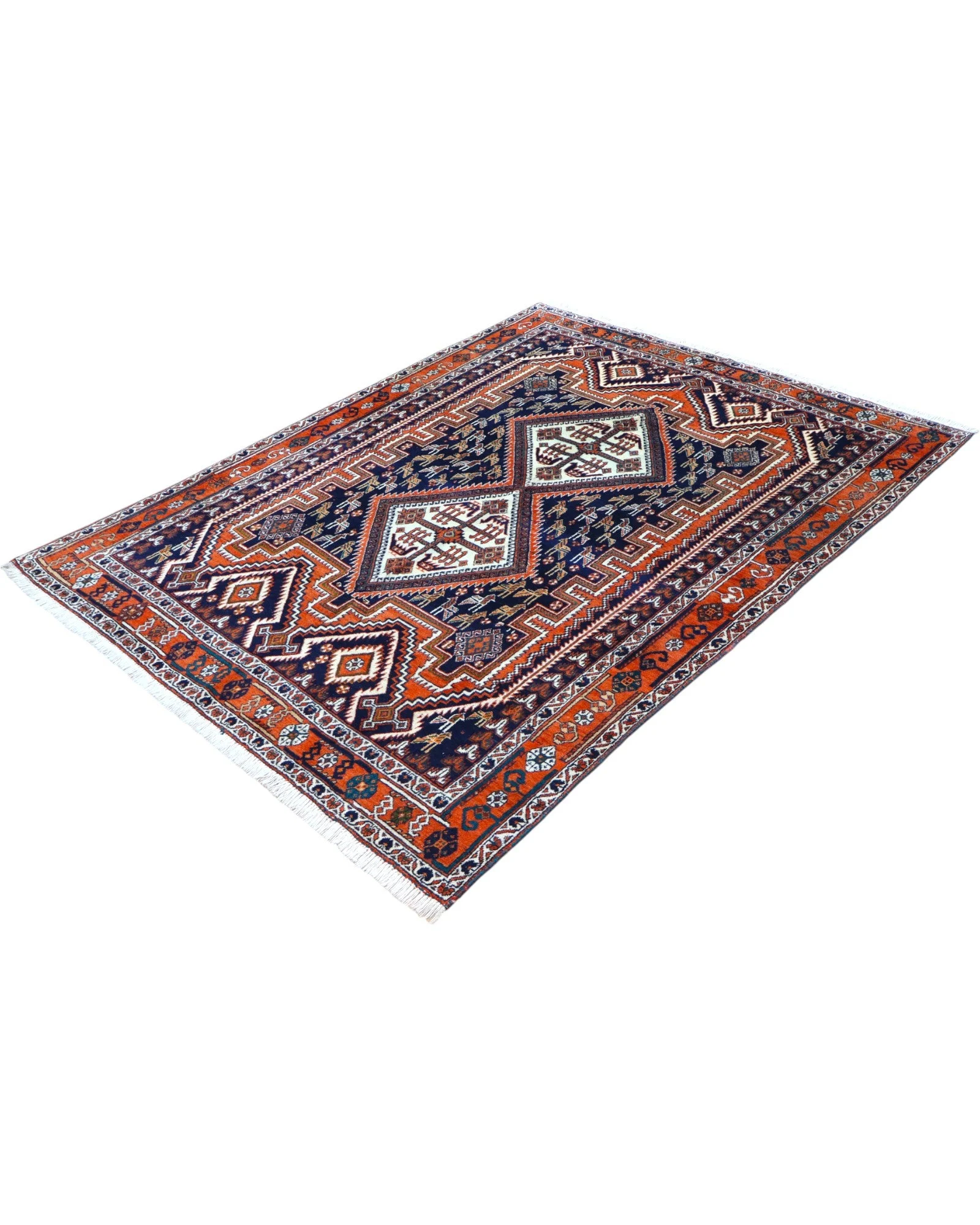 Afshar Persian Rug 200 × 150 cm, Wool, hand-knotted