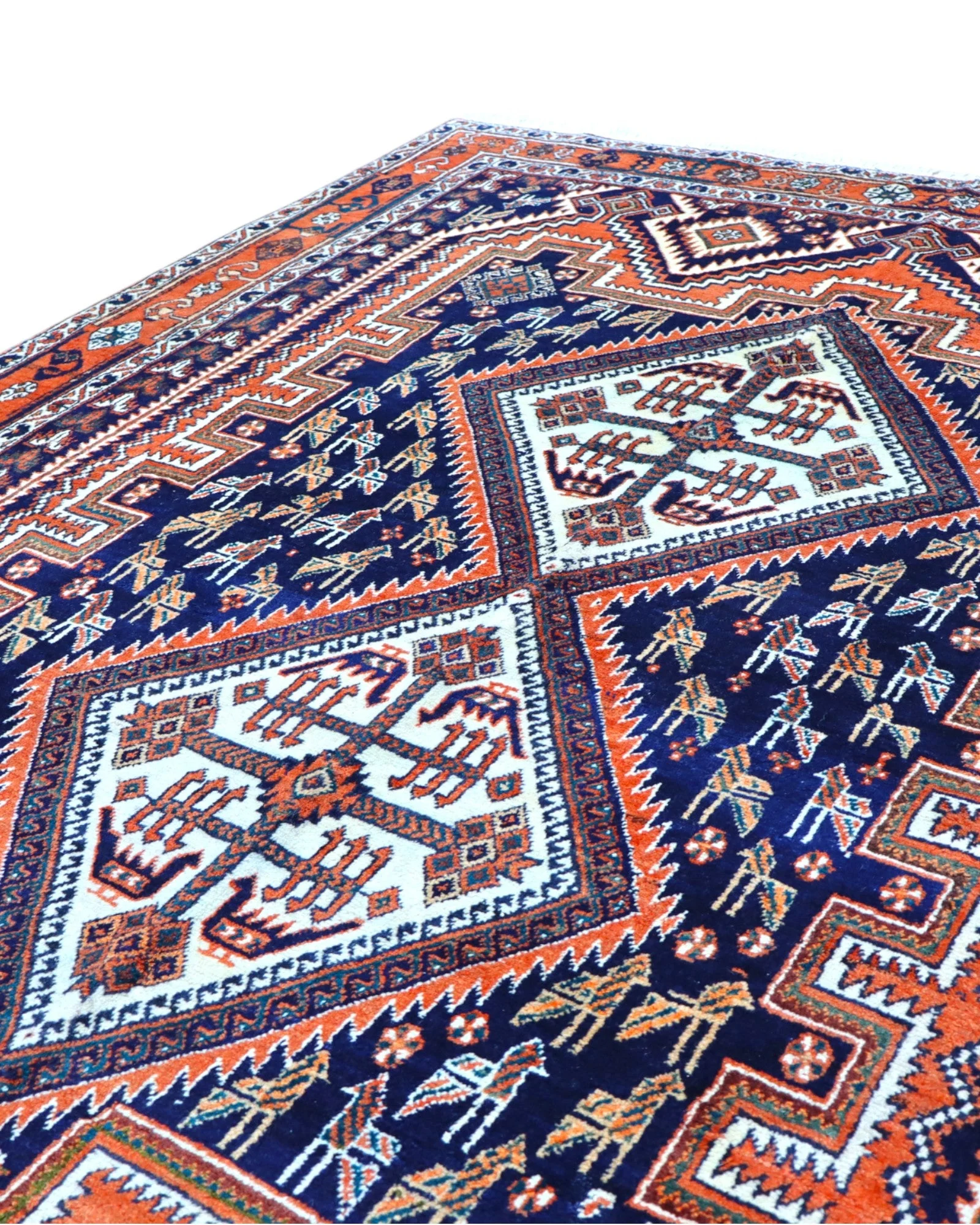 Afshar Persian Rug 200 × 150 cm, Wool, hand-knotted