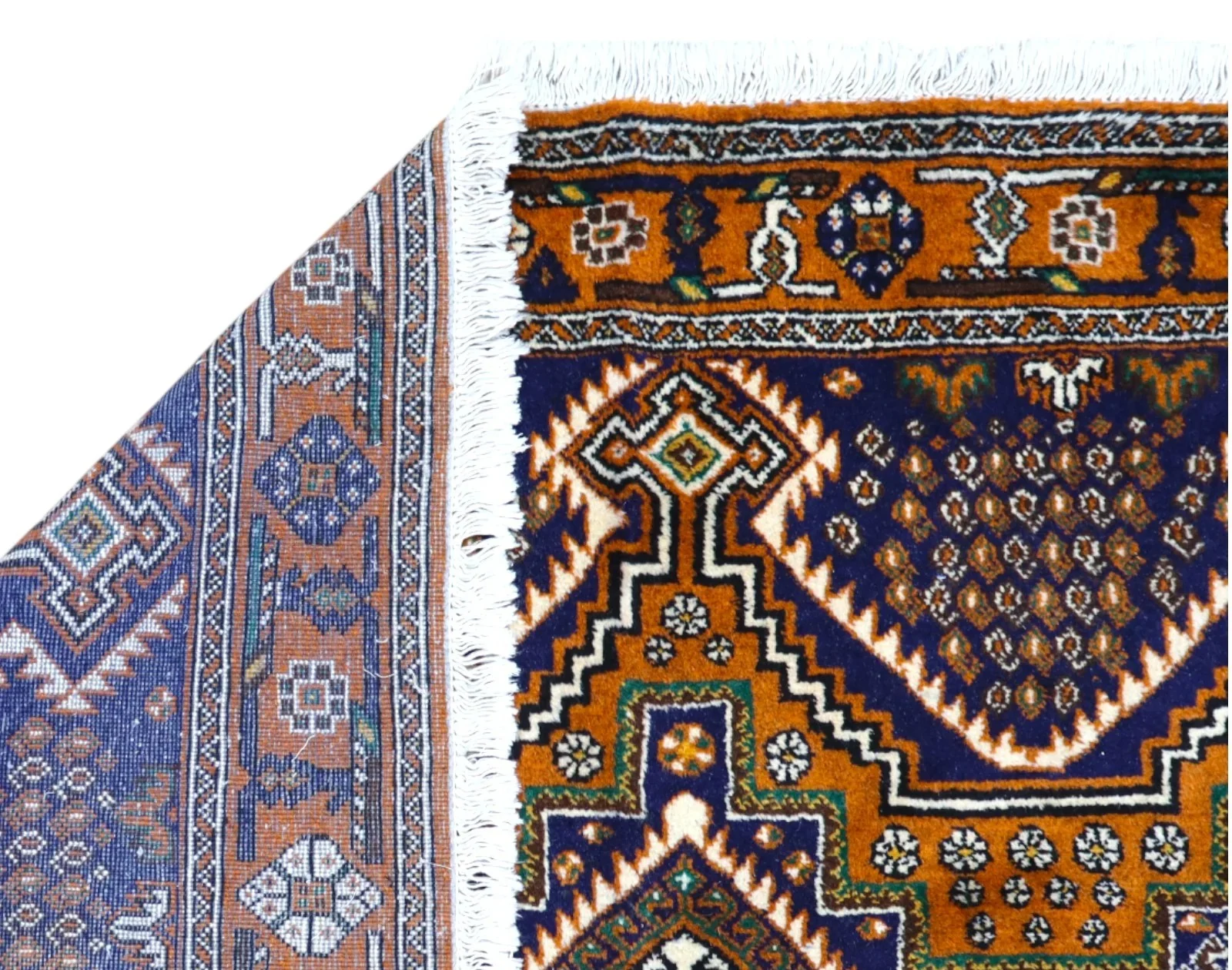 Afshar Persian Rug — hand-knotted, 205 × 154 cm, Wool