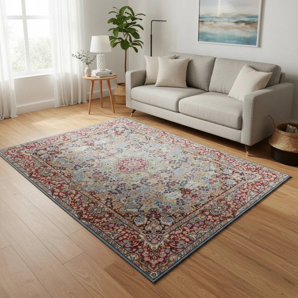 Kerman Persian Rug — hand-knotted, Wool