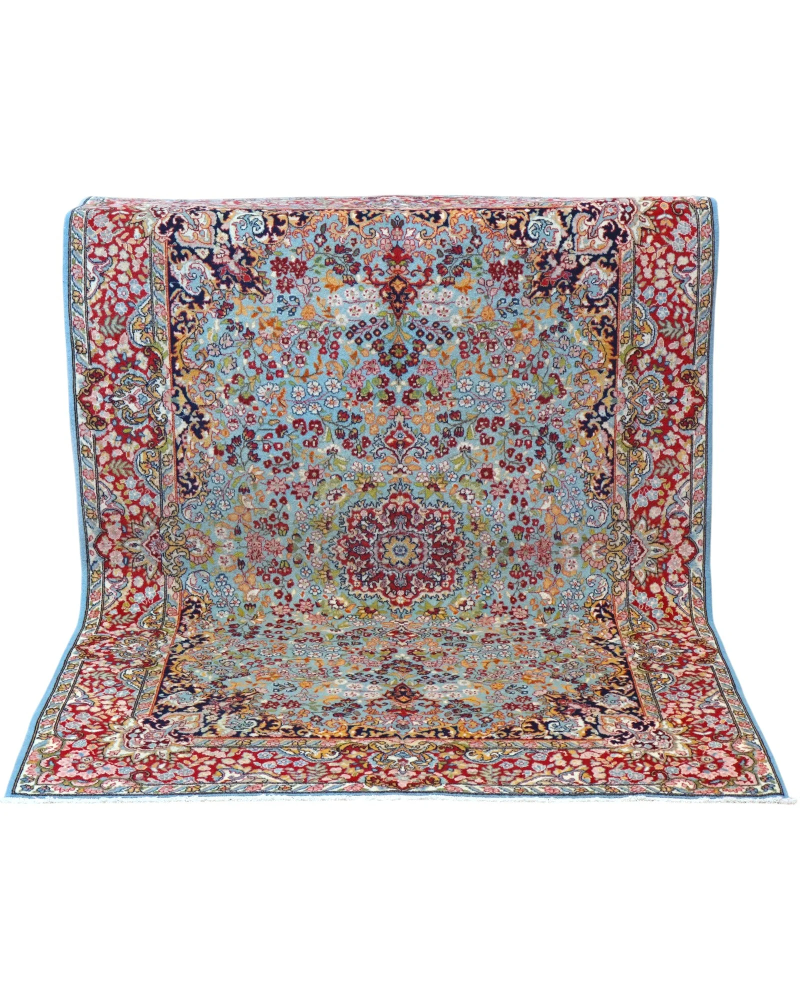 Kerman Persian Rug — hand-knotted, Wool