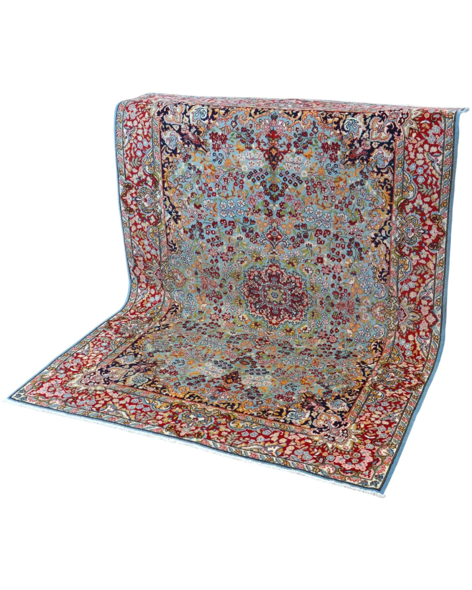 Kerman Persian Rug — hand-knotted, Wool