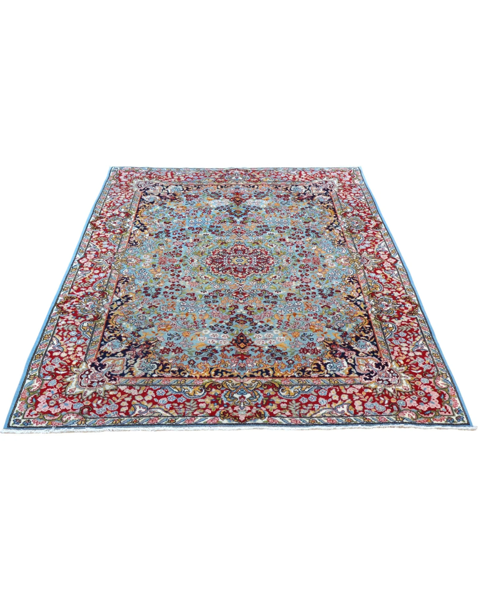 Kerman Persian Rug — hand-knotted, Wool