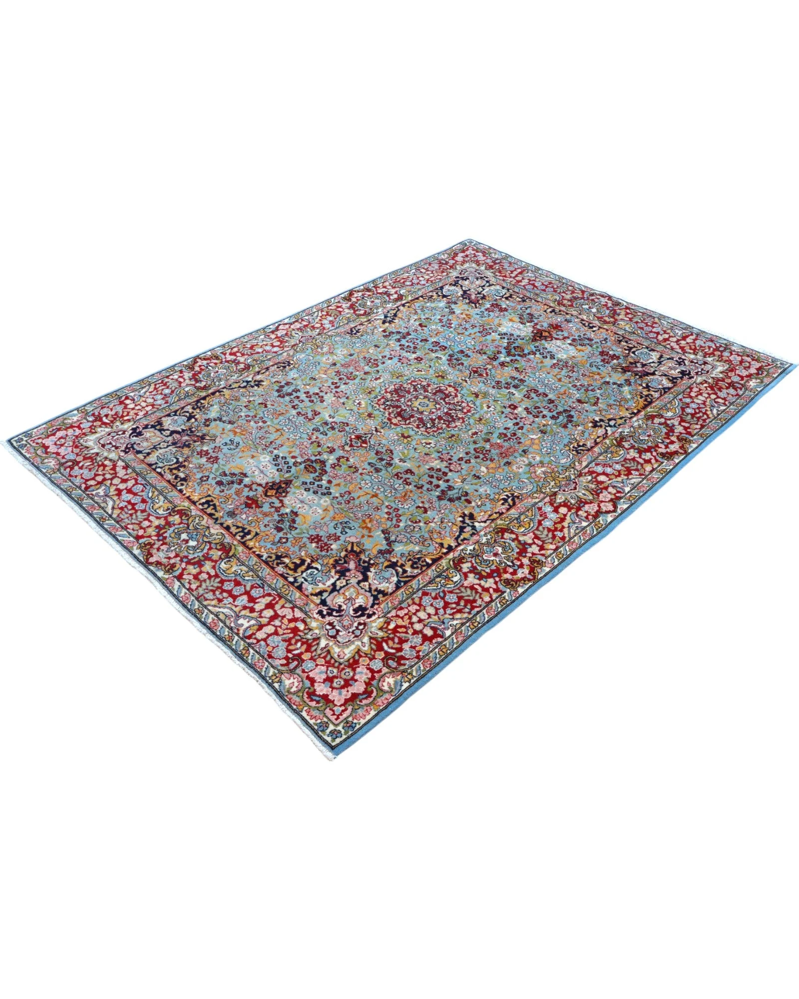 Kerman Persian Rug — hand-knotted, Wool