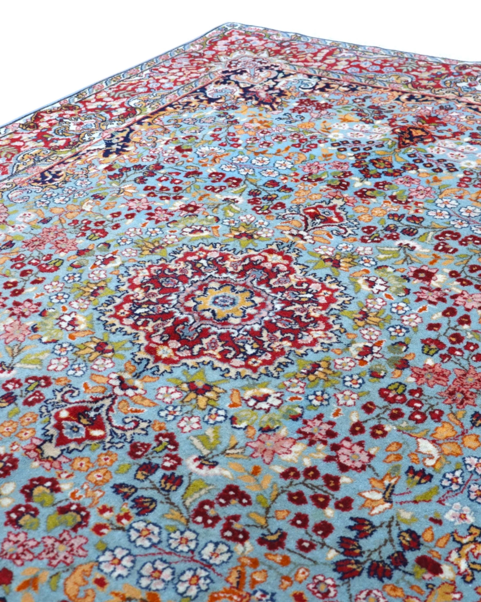 Kerman Persian Rug — hand-knotted, Wool