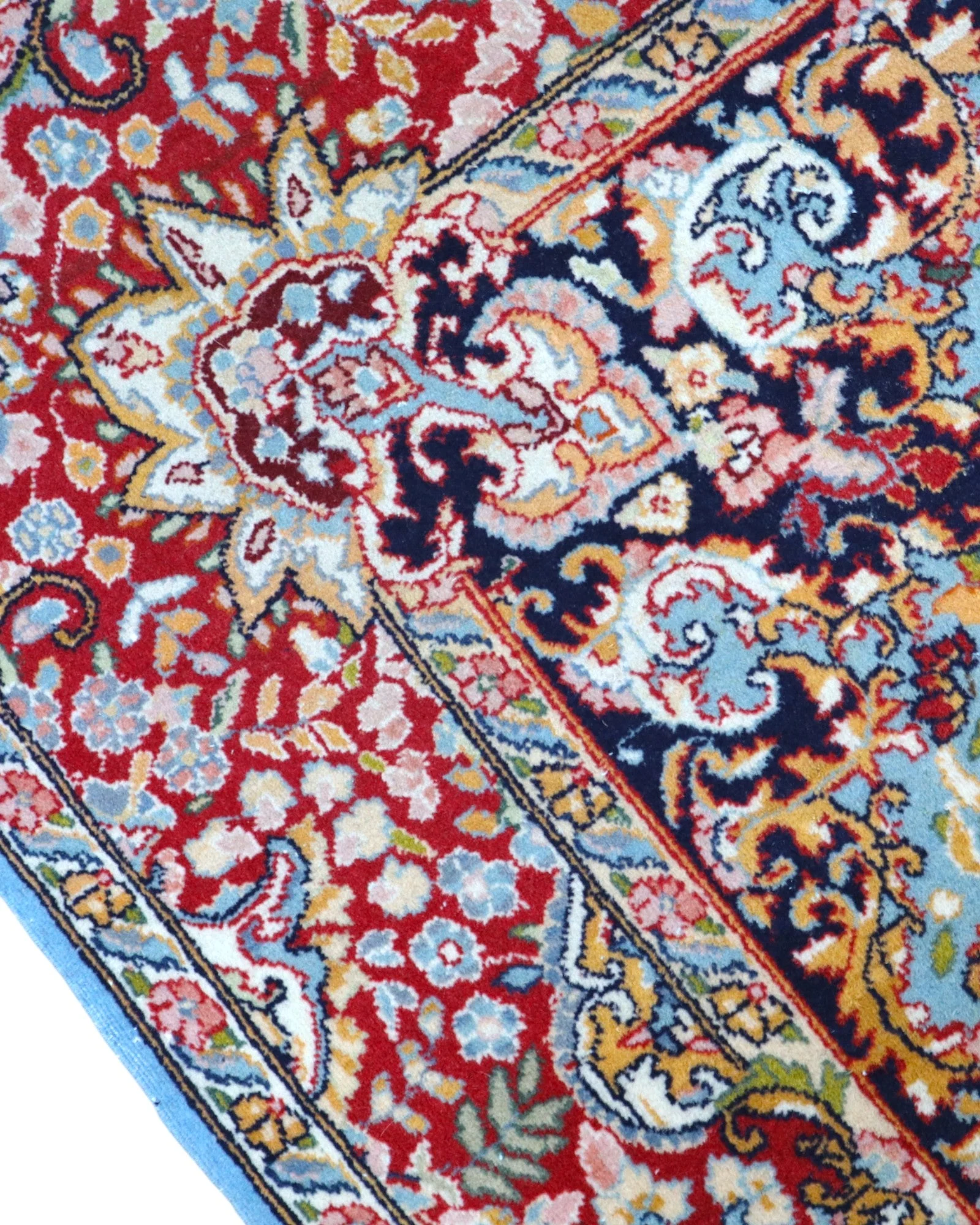 Kerman Persian Rug — hand-knotted, Wool