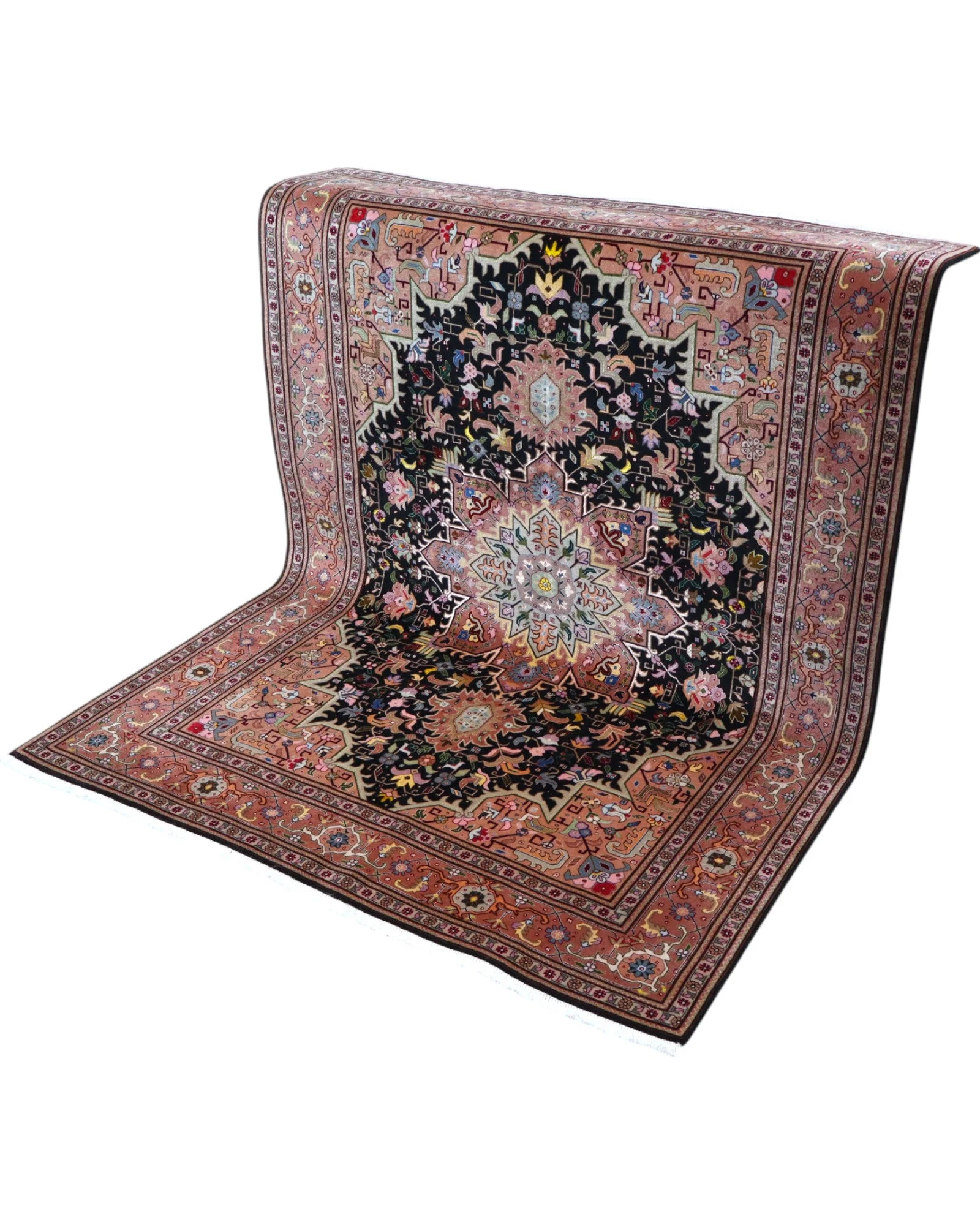 perserteppich-tabriz-202-x-136-cm-schurwolle-handgeknupft-floral-14 Tabriz Persian Rug — hand-knotted, 202 × 136 cm, Wool & Silk