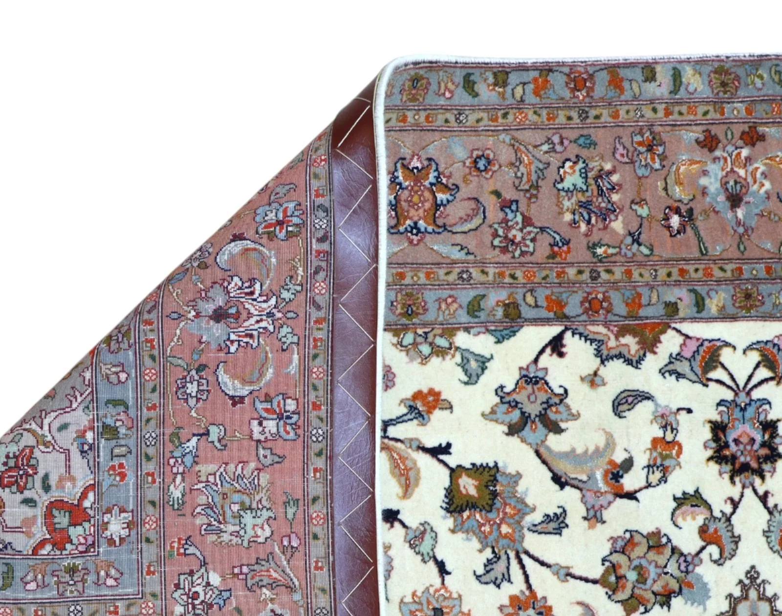 Tabriz Persian Rug — hand-knotted, 206 × 151 cm, Wool & Silk