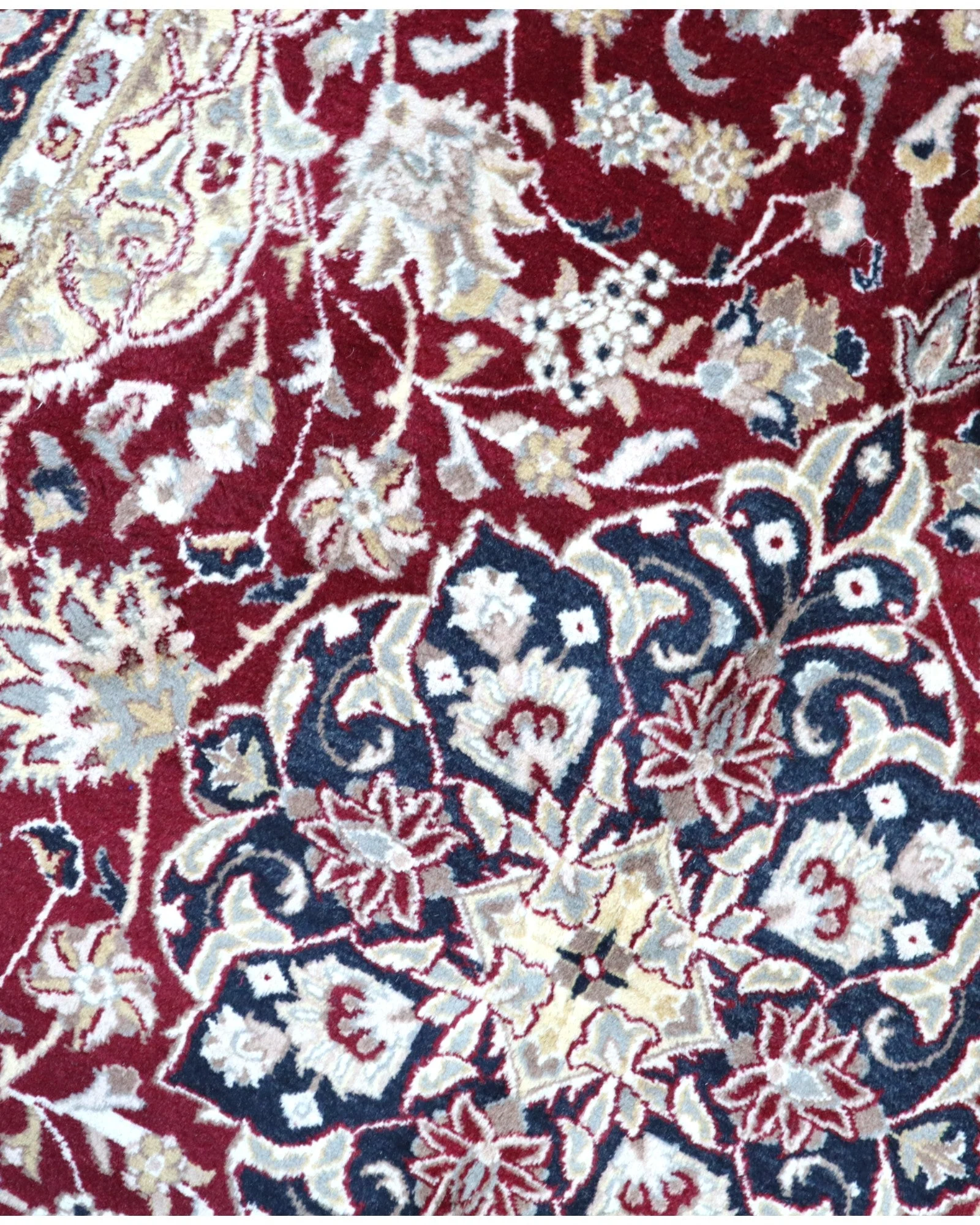 orientteppich-kashmir-220-x-140-cm-schurwolle-handgeknupft-floral-36 Kashmir Indian Rug 220 × 140 cm, Wool, hand-knotted