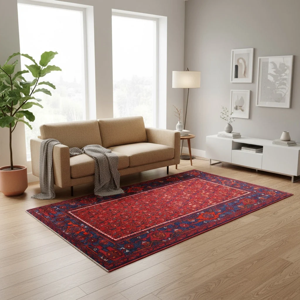Senneh Persian Rug — hand-knotted, 214 × 132 cm, Wool