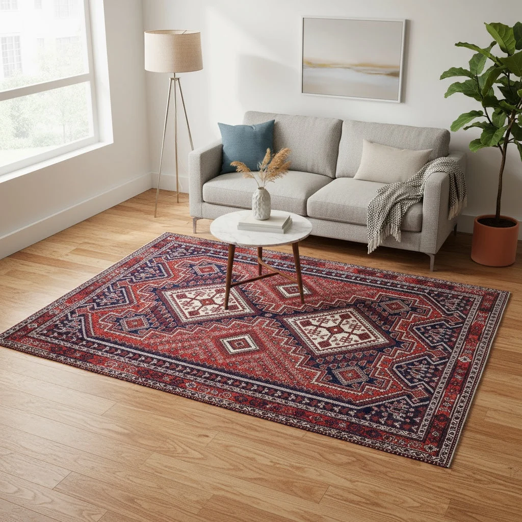 perserteppich-afshar-214-x-157-cm-schurwolle-handgeknupft-rot-33 Afshar Persian Rug 214 × 157 cm, Wool, hand-knotted