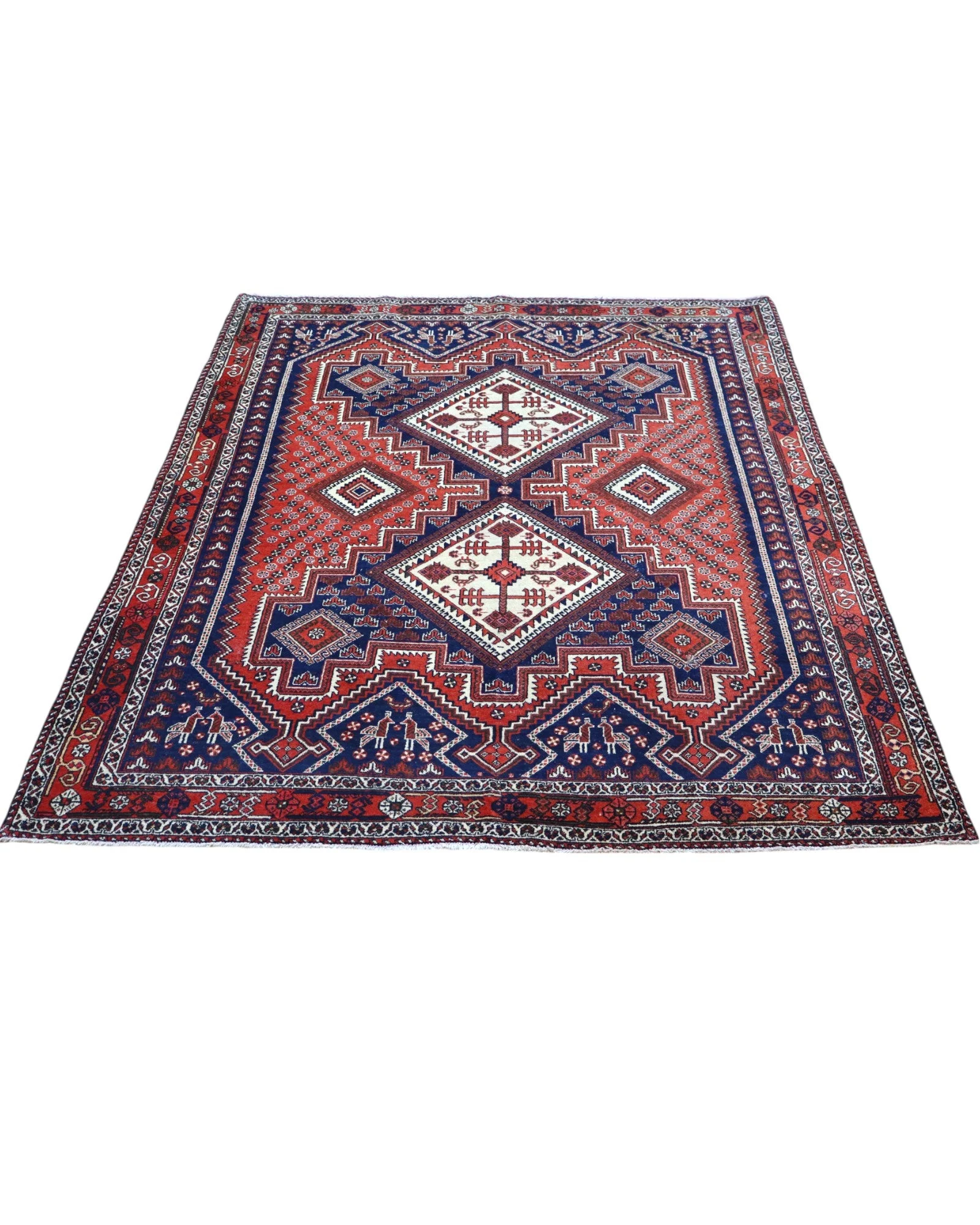 perserteppich-afshar-214-x-157-cm-schurwolle-handgeknupft-rot-48 Afshar Persian Rug 214 × 157 cm, Wool, hand-knotted