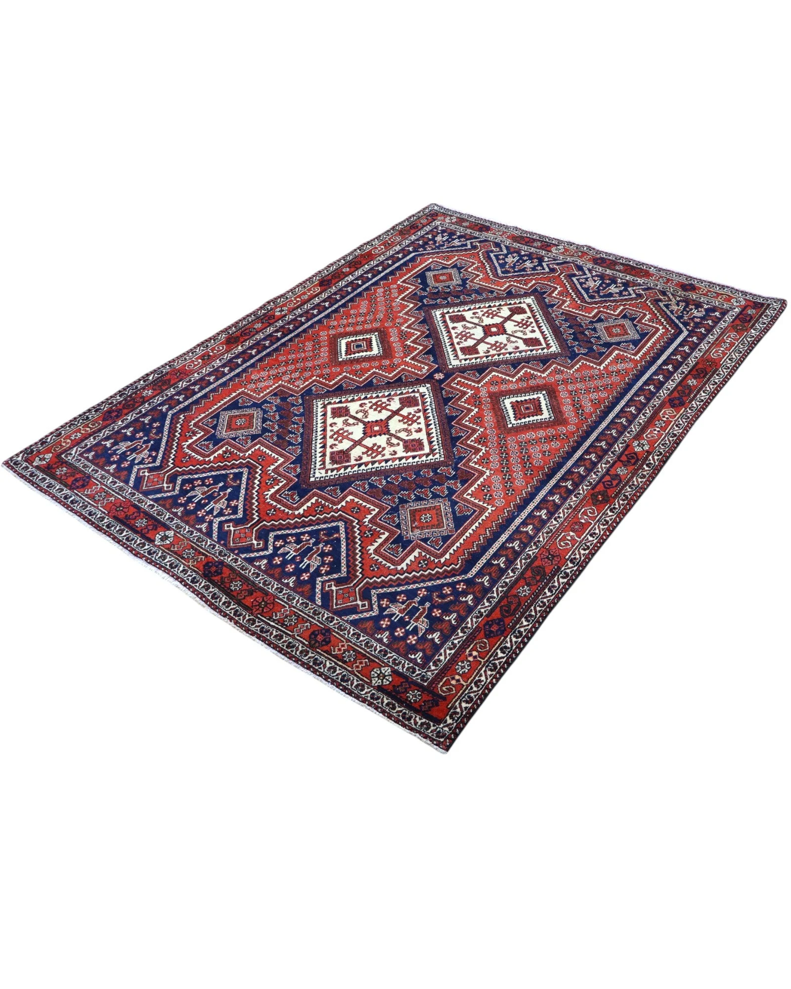 perserteppich-afshar-214-x-157-cm-schurwolle-handgeknupft-rot-50 Afshar Persian Rug 214 × 157 cm, Wool, hand-knotted