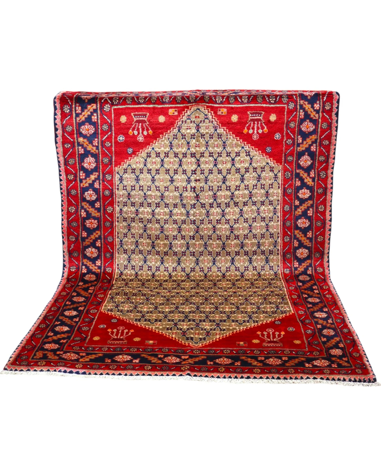 Senneh Persian Rug 215 × 145 cm, Wool, hand-knotted