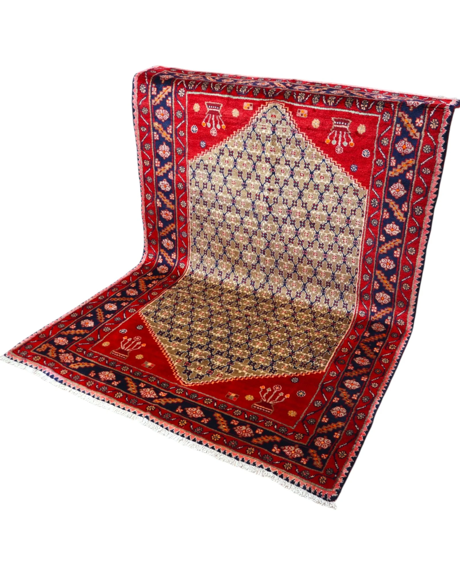 Senneh Persian Rug 215 × 145 cm, Wool, hand-knotted